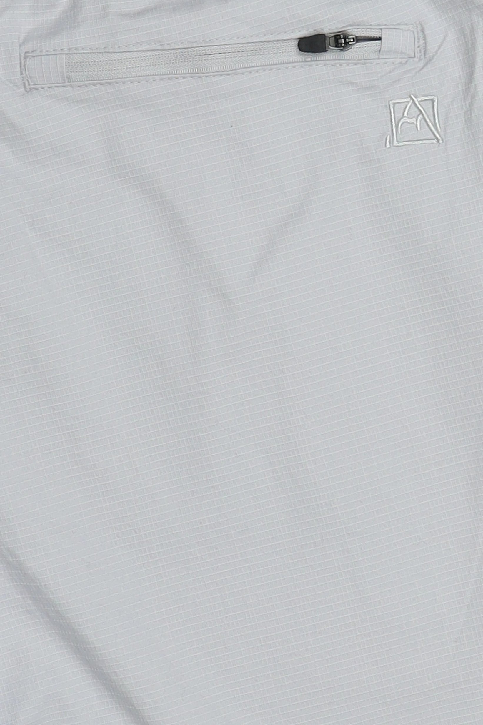 Men Embroidered Logo Basic Shorts, Grey