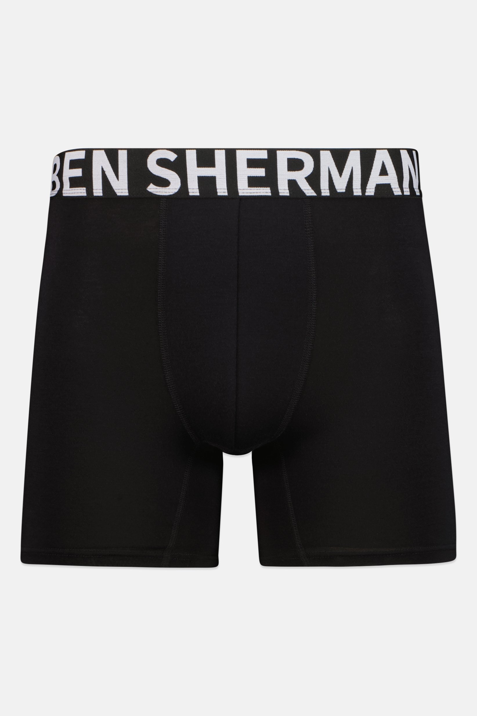 Men 4 Pcs Brand Logo Boxer Briefs, Black