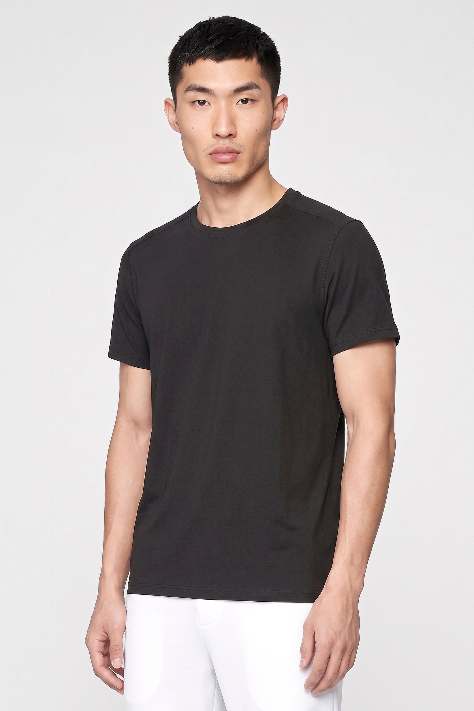 Men Sportswear Fit Short Sleeve Training T-Shirt, Black
