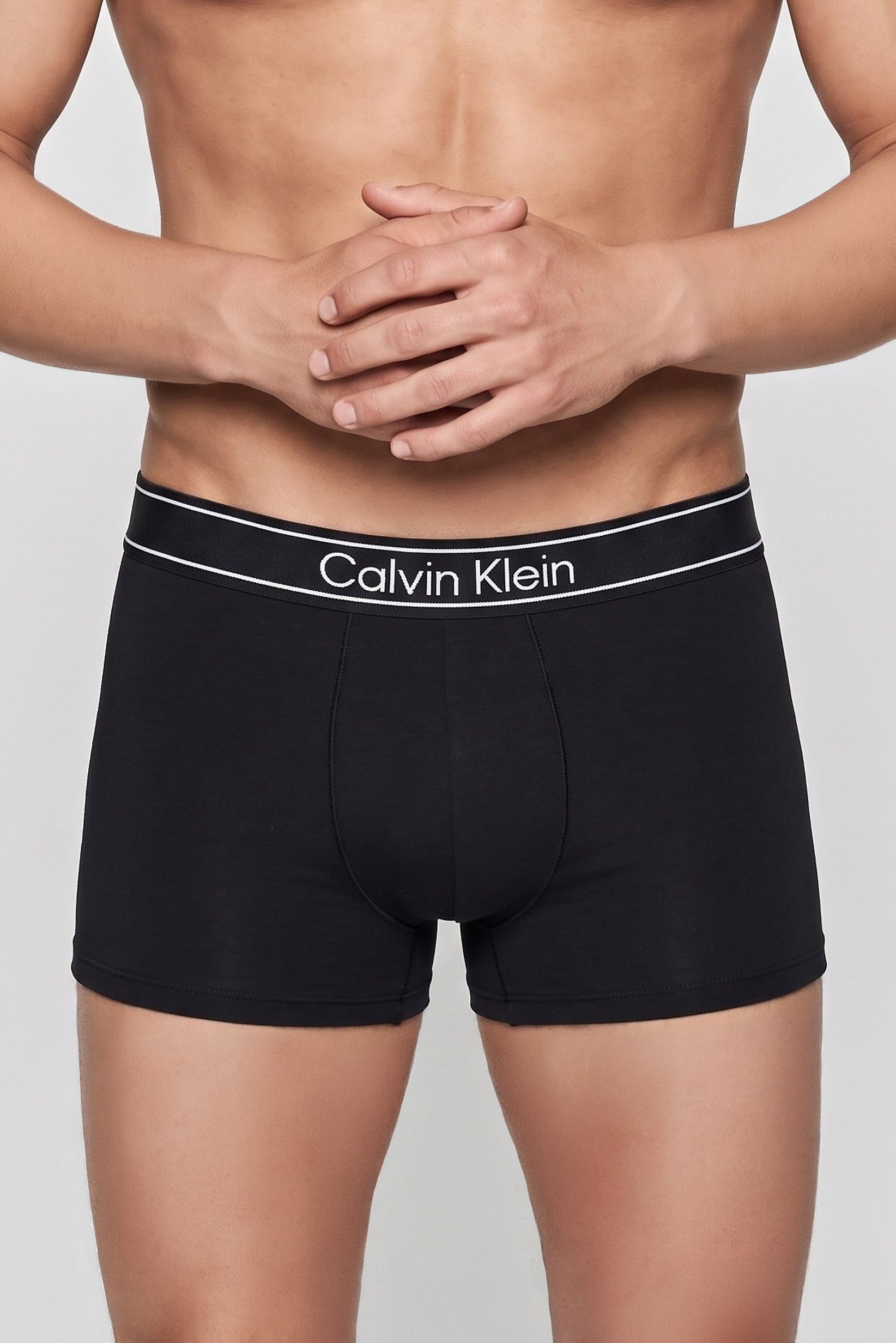 Men 3 Pcs Brand Logo Boxer Brief, Black