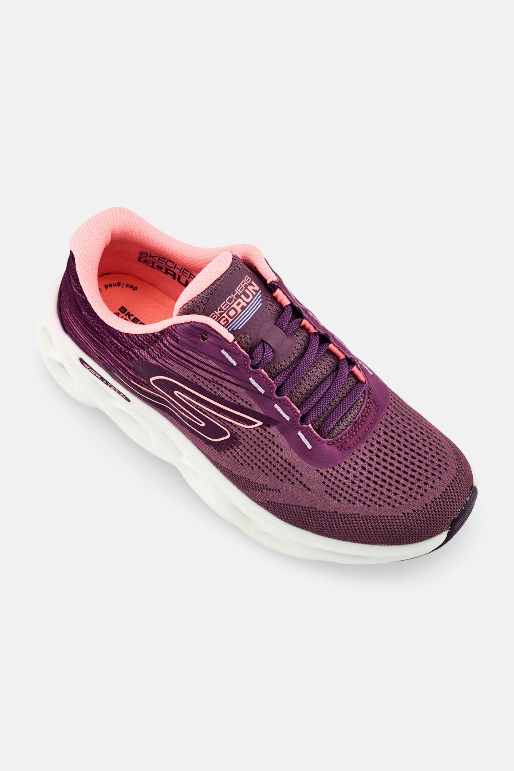 Women Go Run Swirl Lace Up Training Shoes, Mauve