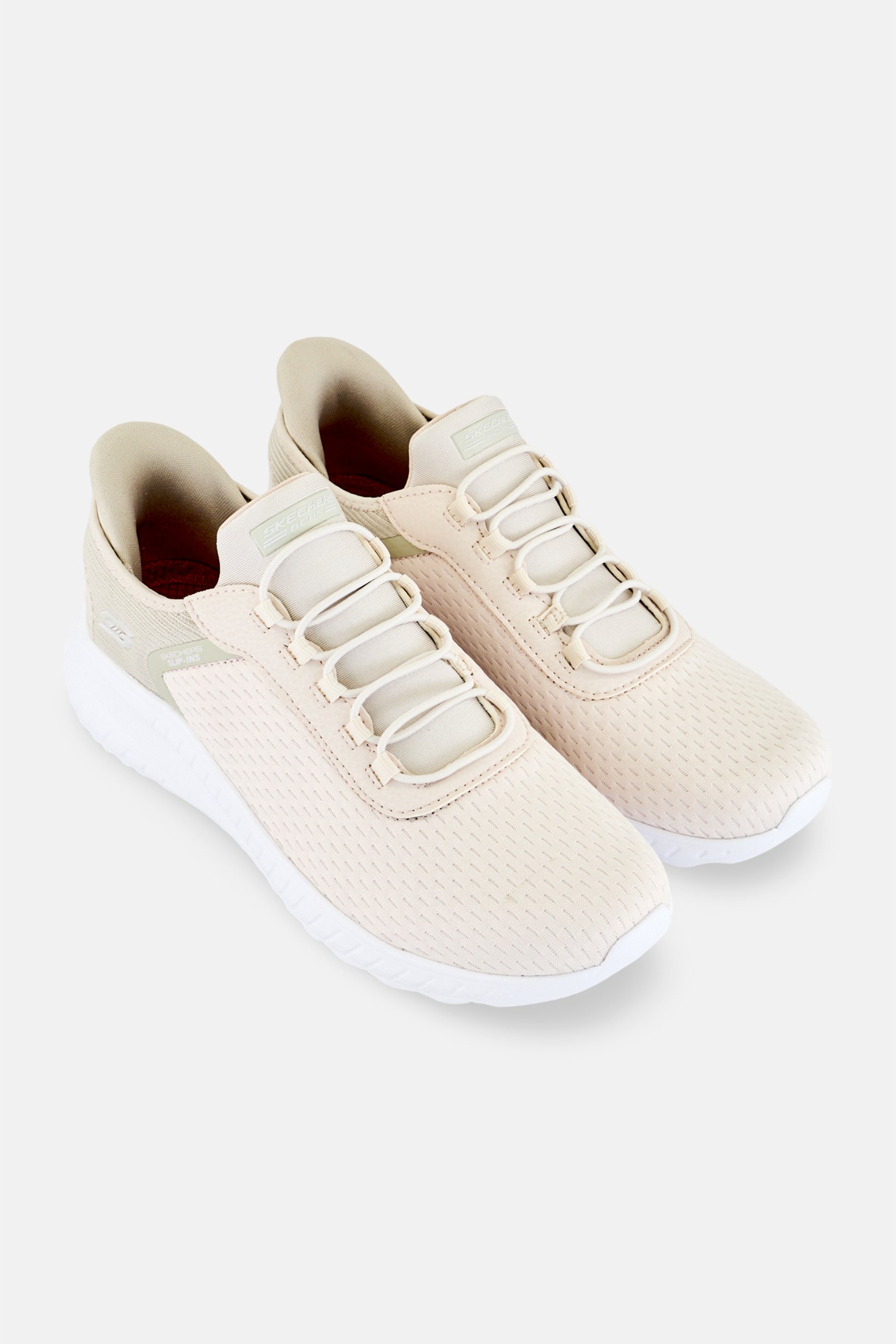 Women Bobs Squad Chaos Slip On Training Shoes, Off White