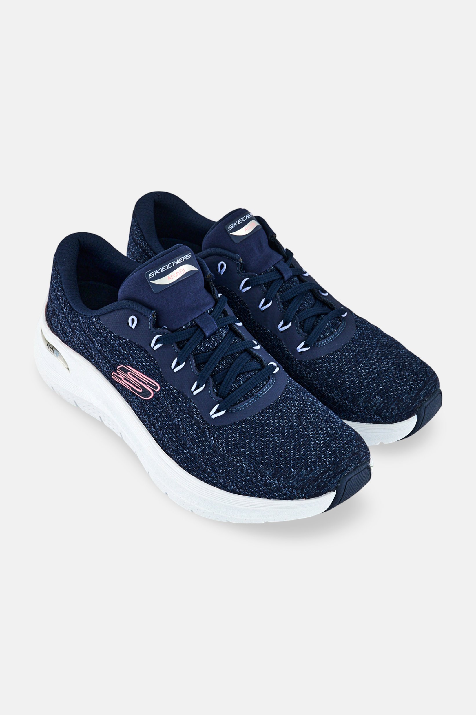 Women Arch Fit Lace Up Training Shoes, Navy