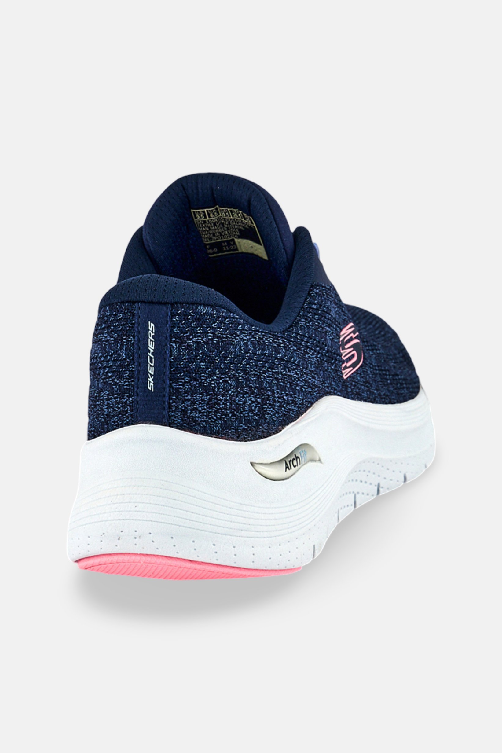 Women Arch Fit Lace Up Training Shoes, Navy