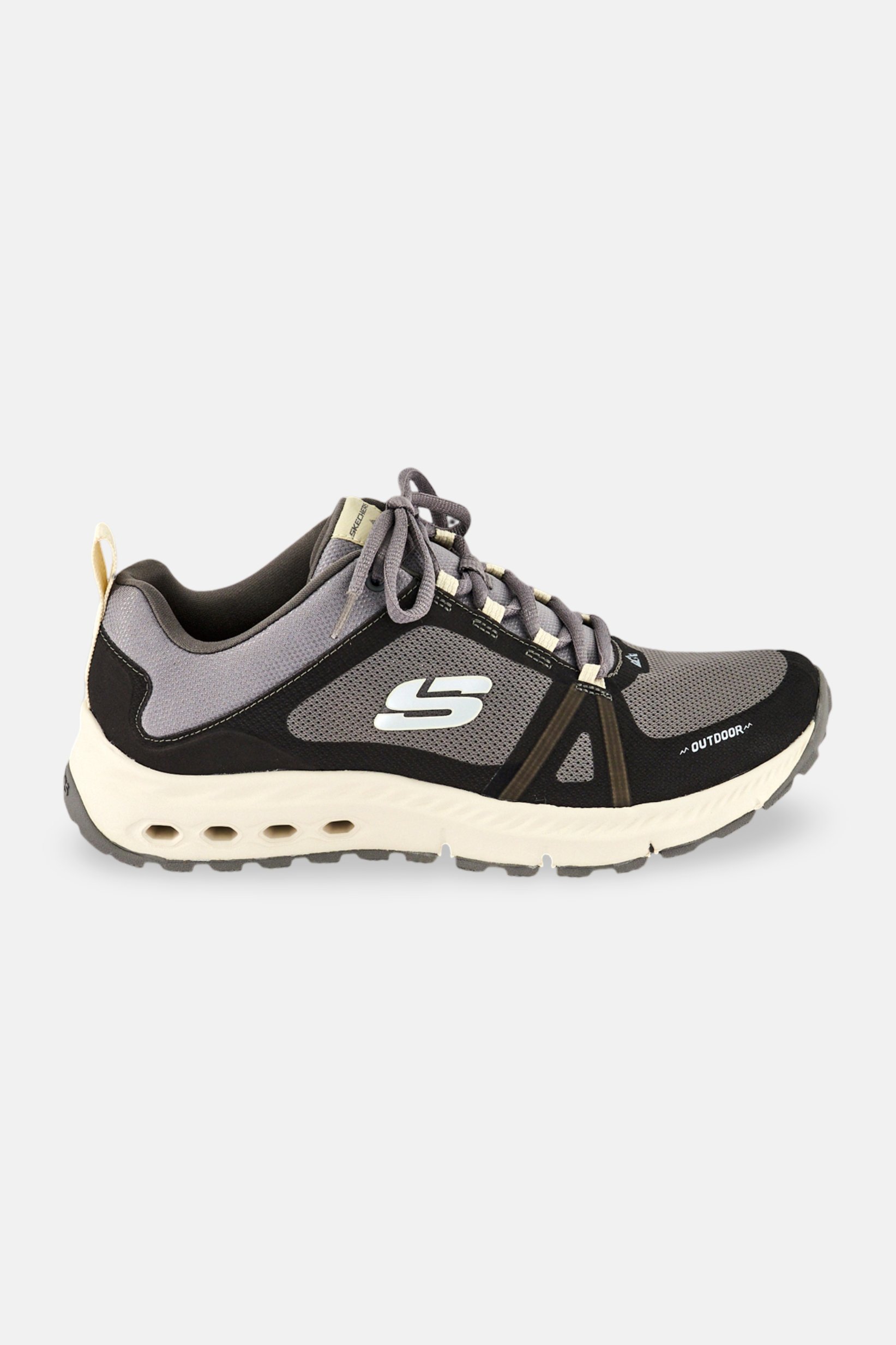 Women Bald Peak Lace Up Closure Outdoor Shoes, Dark Grey