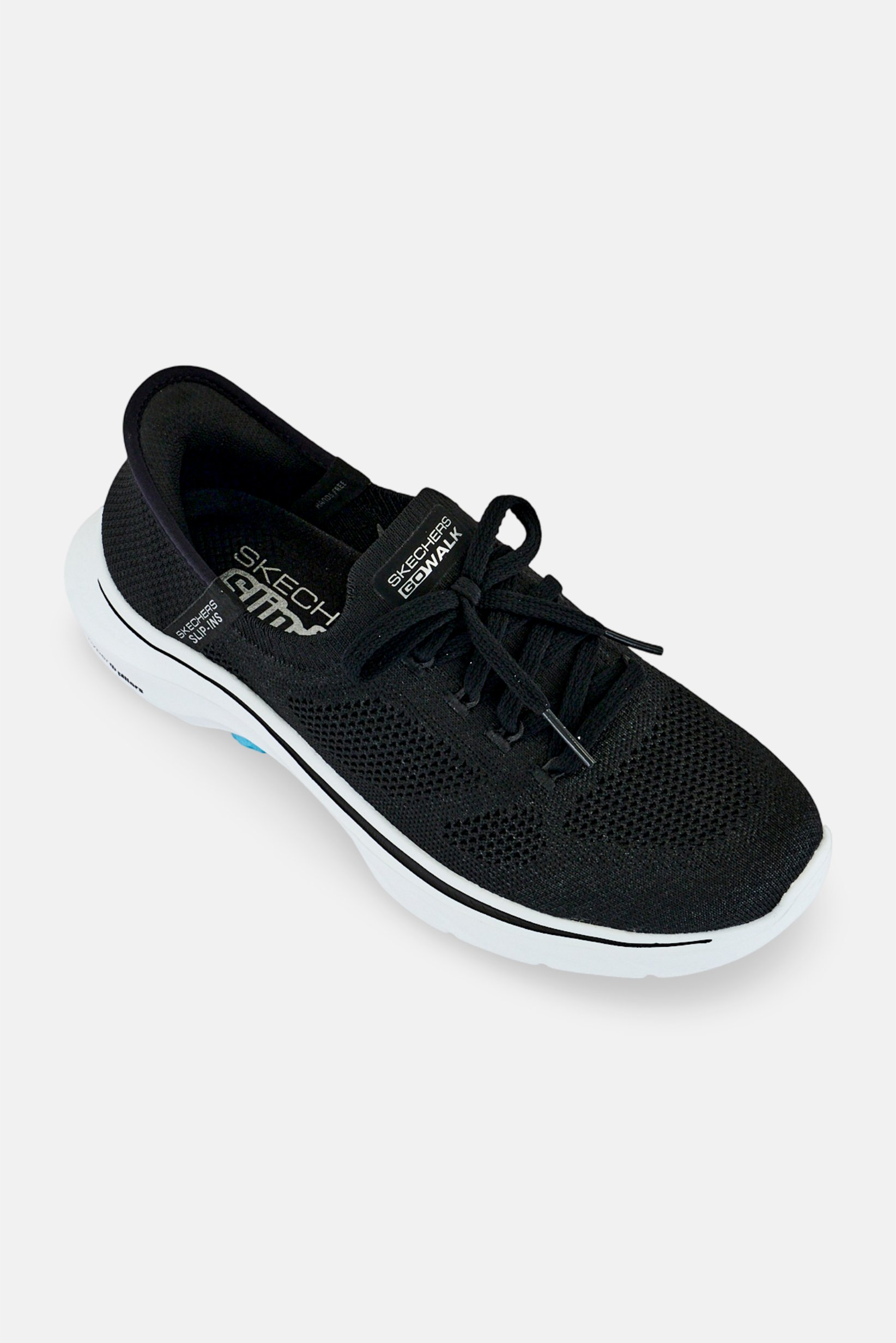 Women Go Walk 7 Lace Up Walking Shoes, Black