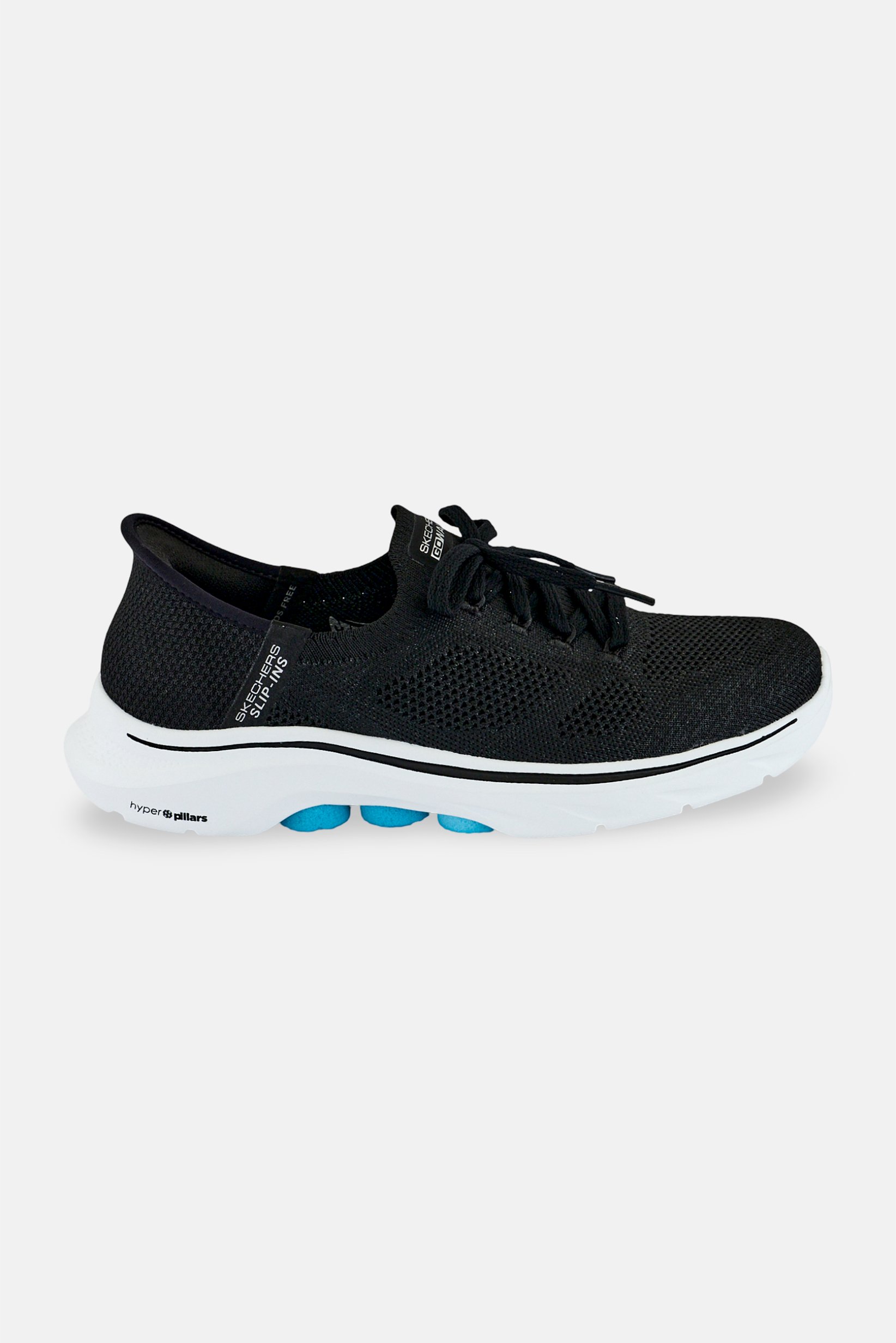 Women Go Walk 7 Lace Up Walking Shoes, Black