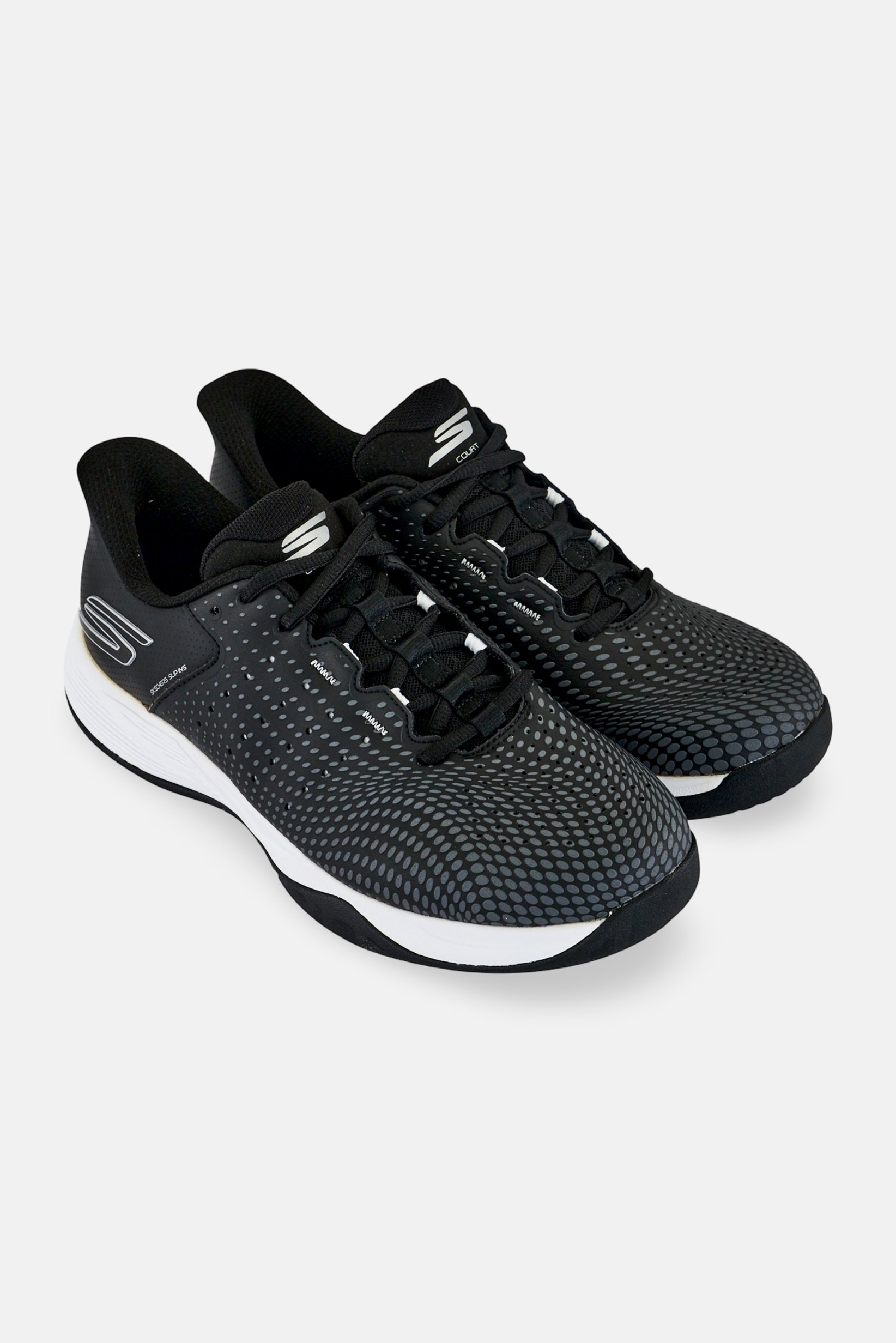 Women Viper Court Reload Lace Up Running Shoes, Black