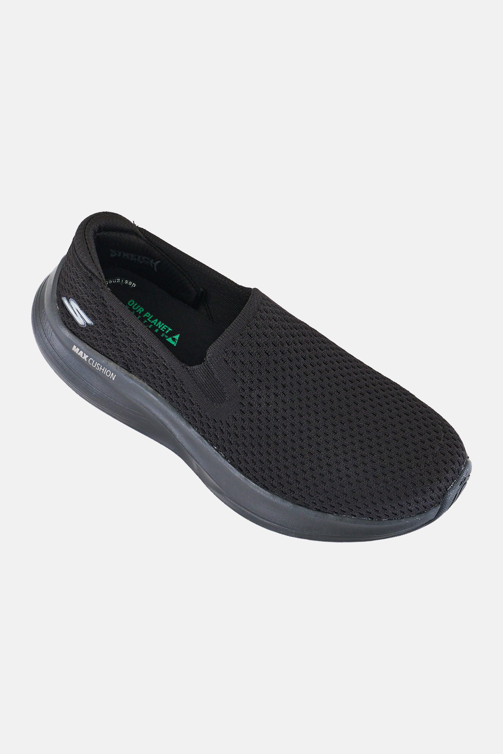 Women Go Walk Max Walker Slip On Outdoor Shoes, Black