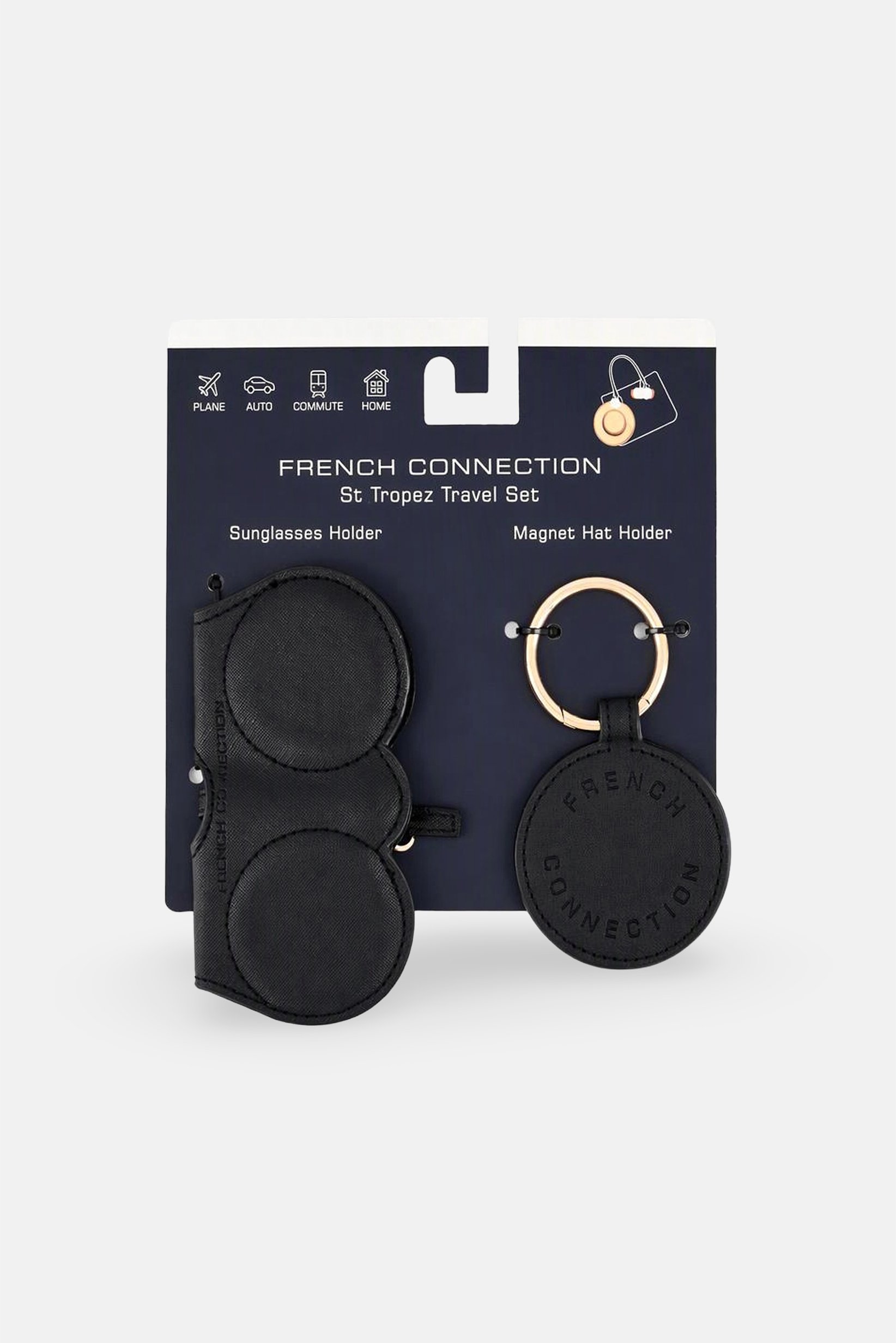 St Tropez 2-Piece Travel Set, Black