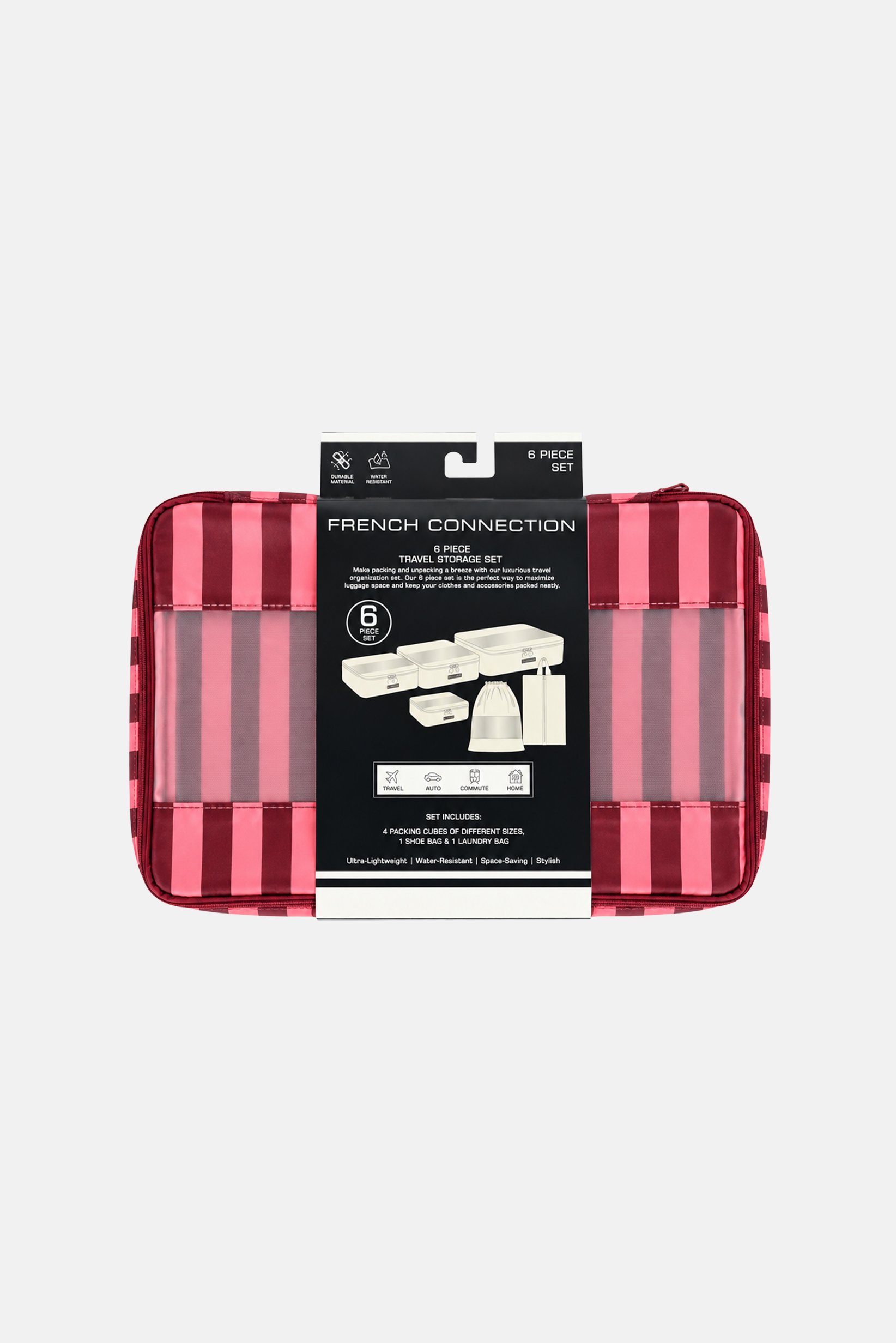 6 Piece Travel Organizer Set, Multicolor