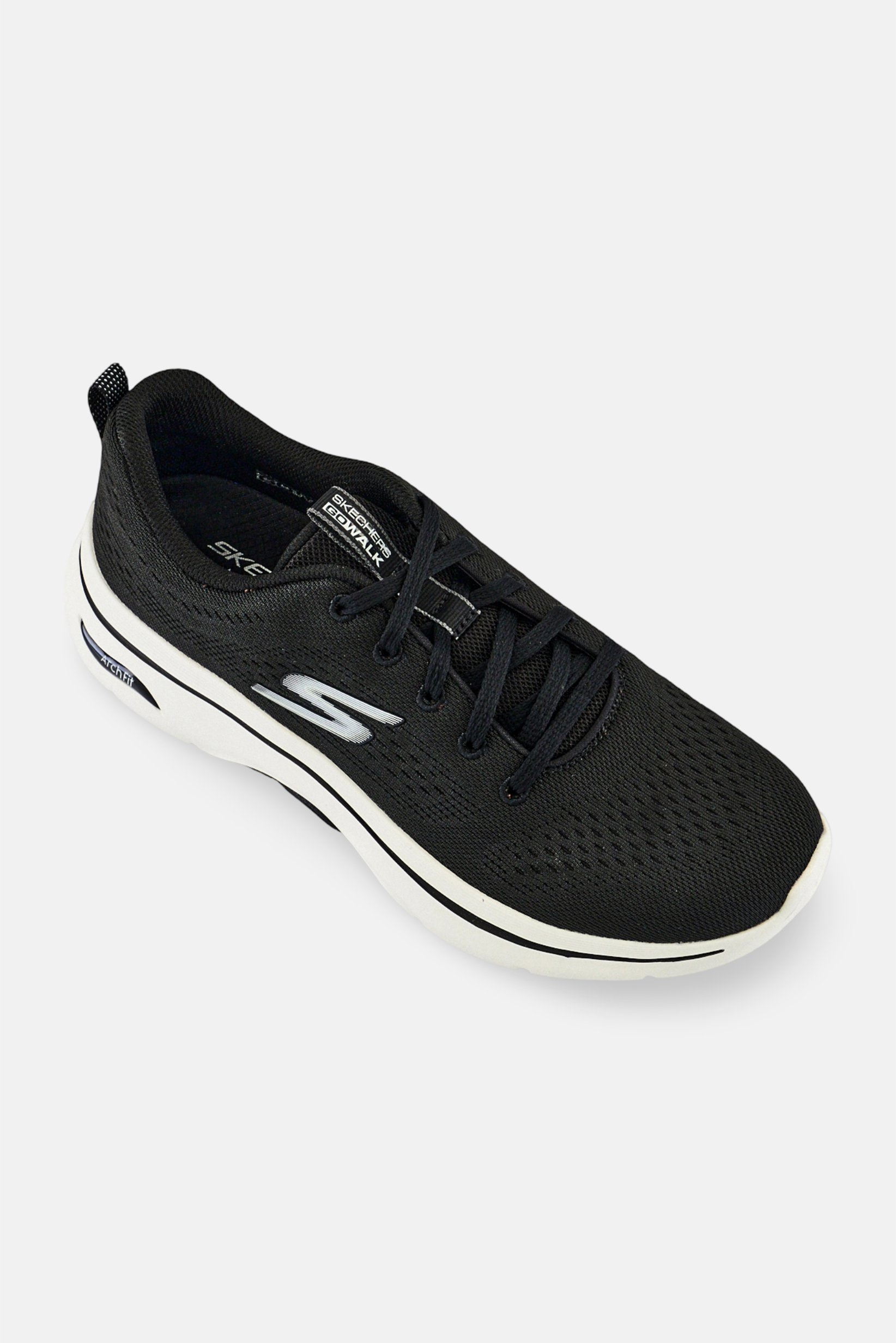 Women Go Walk Lace Up Training Shoes, Black