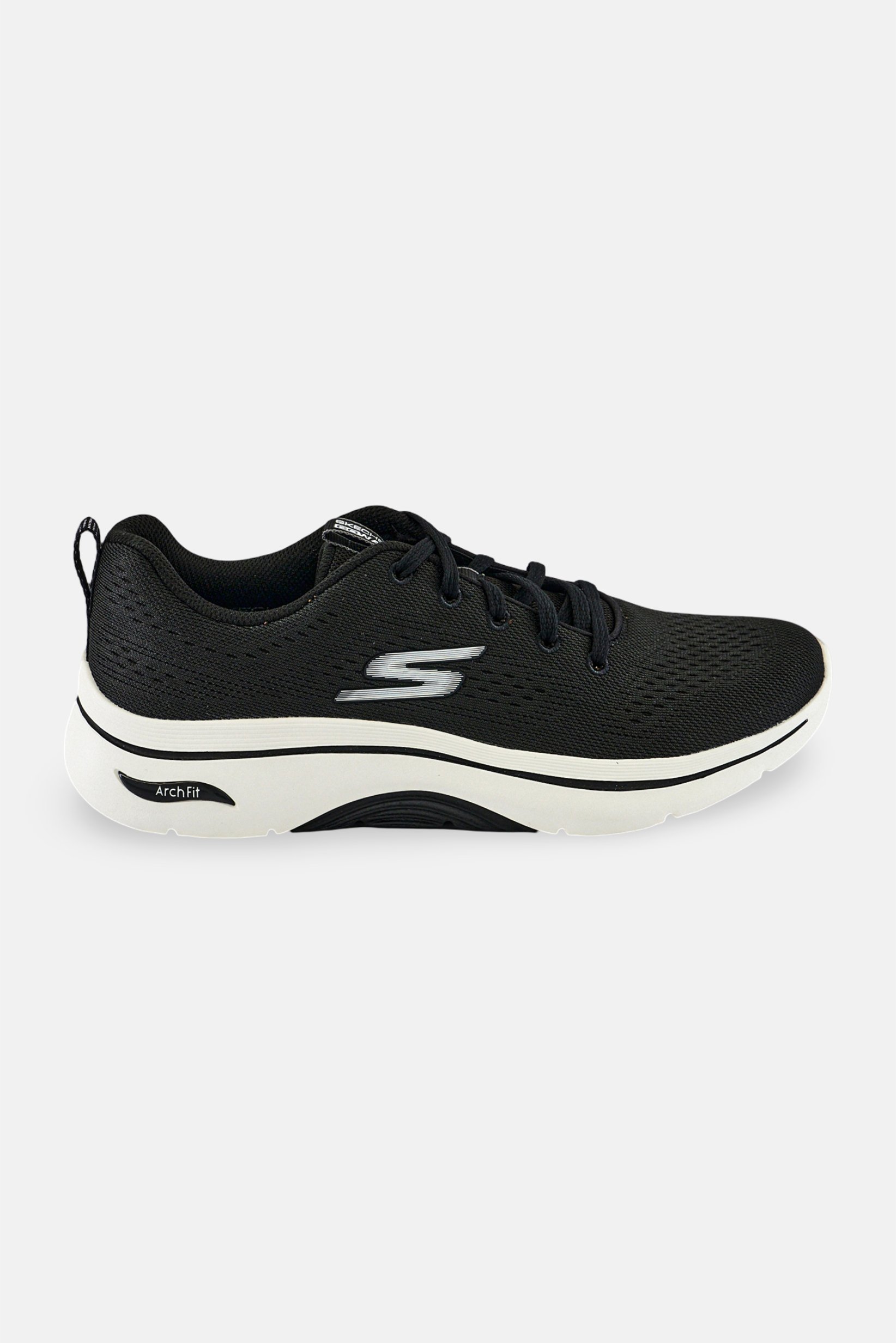 Women Go Walk Lace Up Training Shoes, Black
