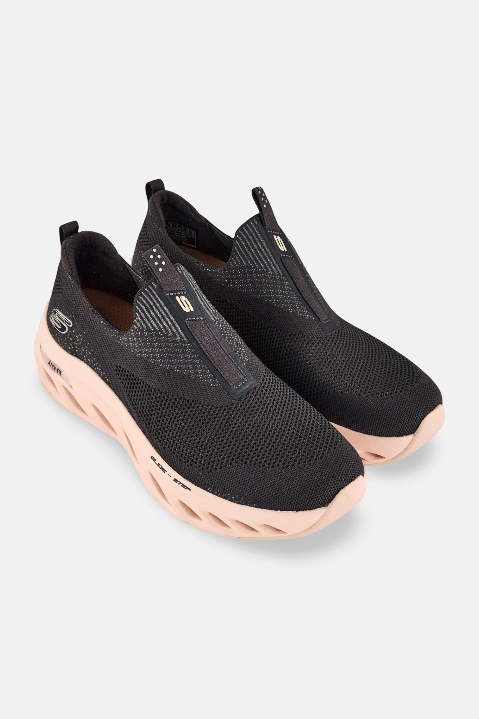 Women Arch Fit Glide-Step Slip On Walking Shoes, Dark Grey