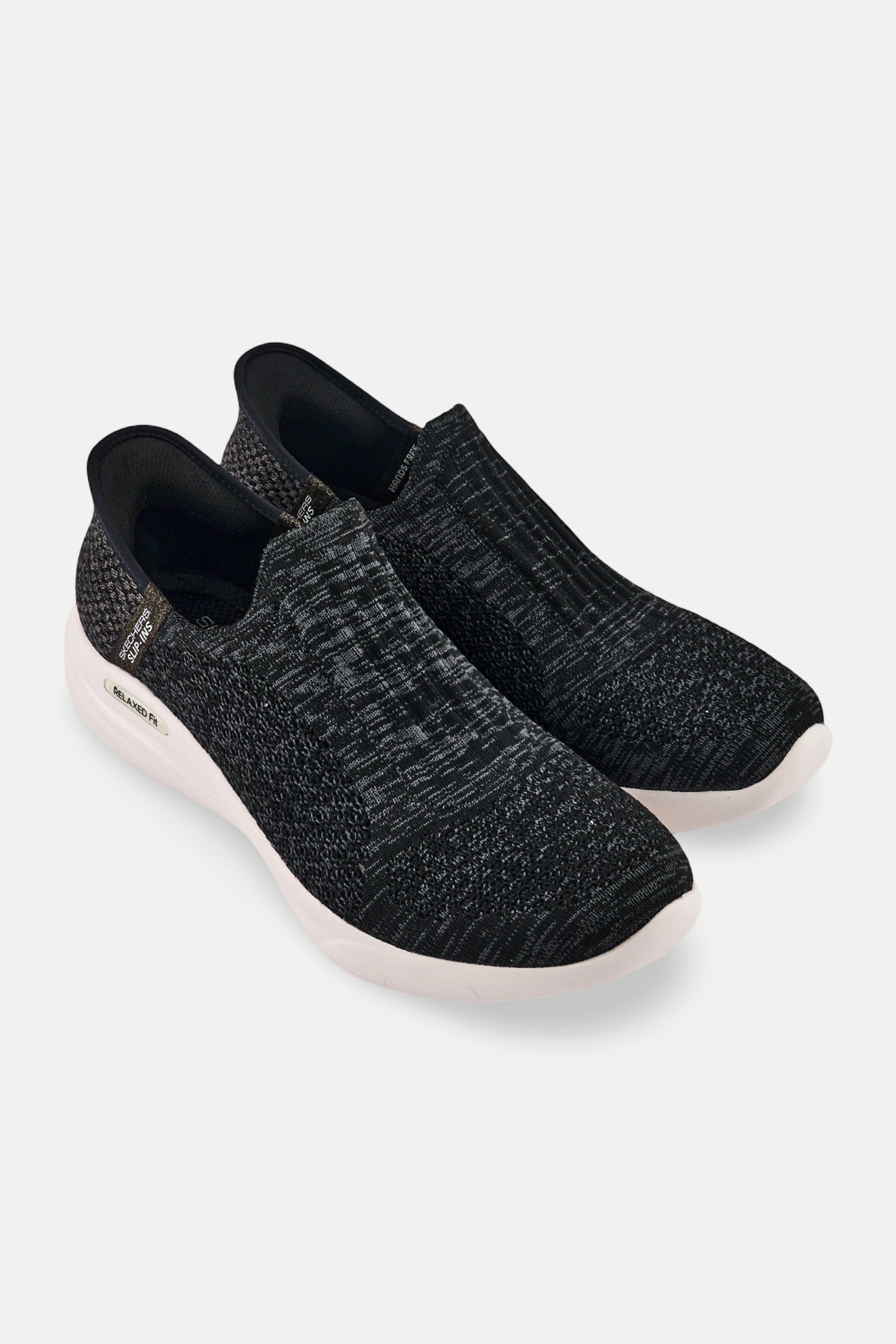 Women Relaxed Fit Slip On Training Shoes, Black