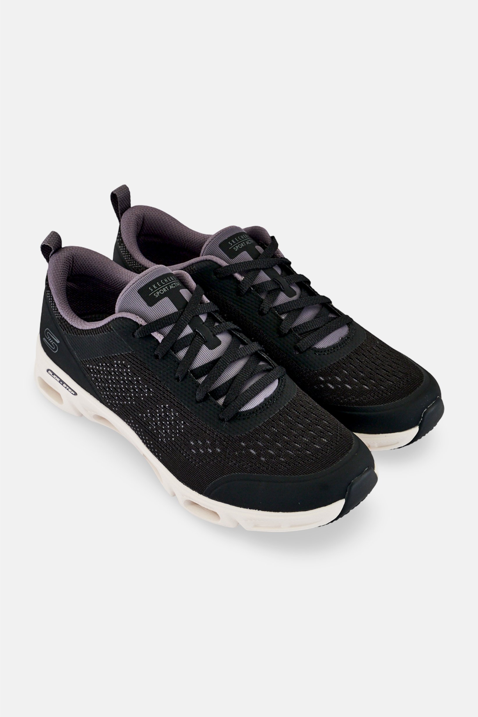 Women Glide Step Gratify Lace Up Training Shoes, Black