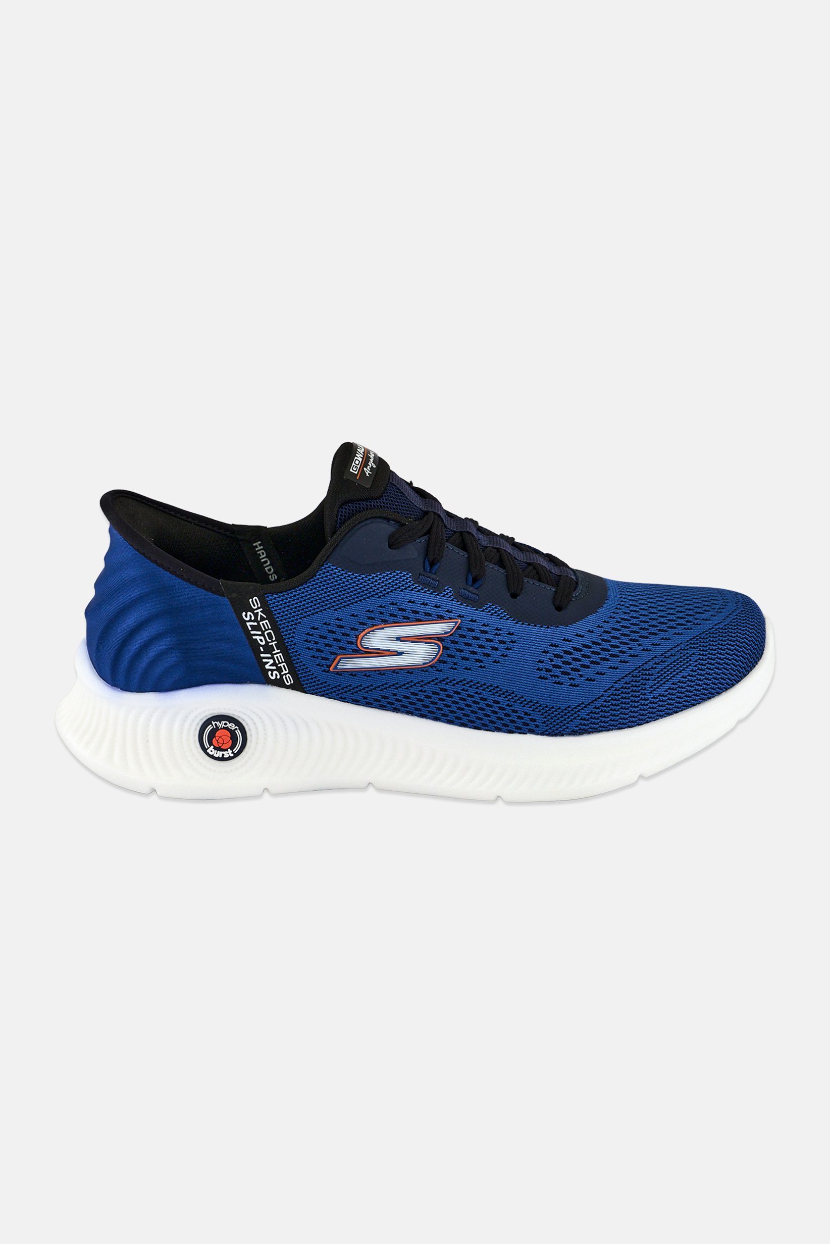 Men Go Walk Anywhere Lace Up Walking Shoes, Blue