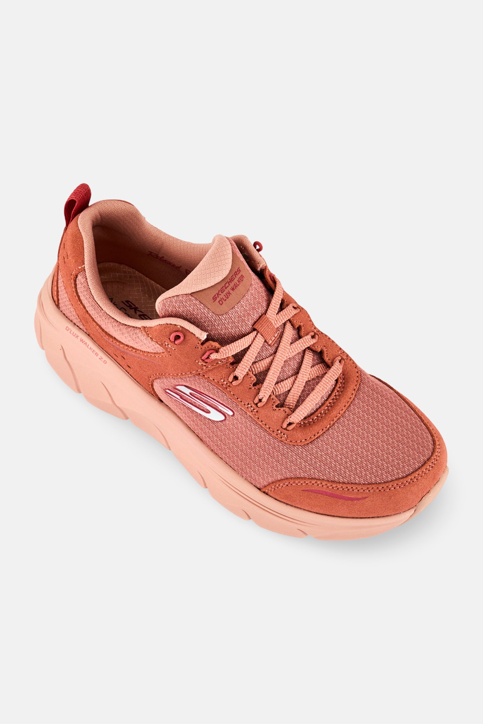 Women D,LUX Lace Up Training Shoes, Rust