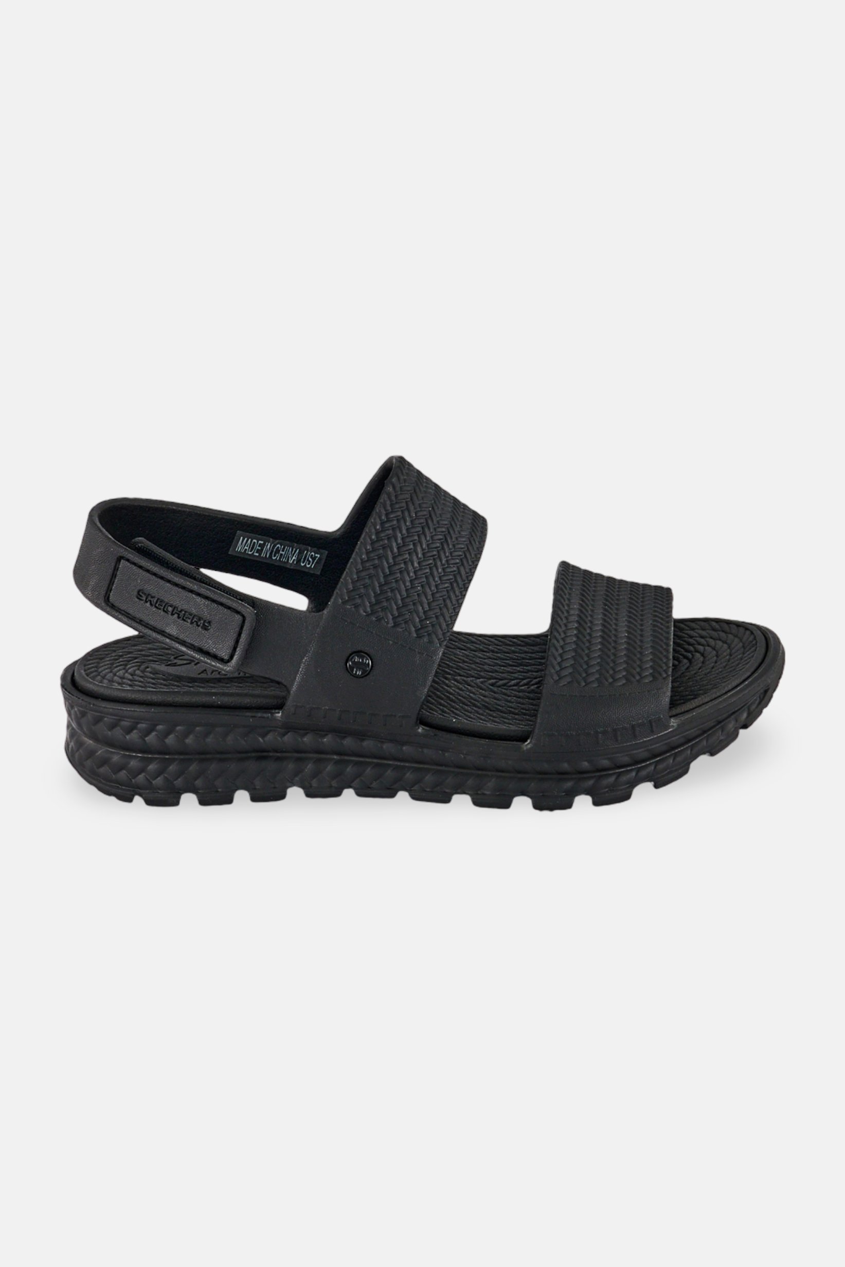 Women Sunny Days Velcro Closure Walking Sandals, Black