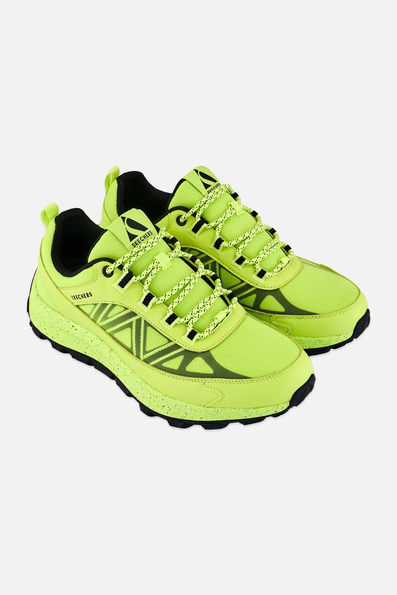 Men Urbex Lace Up Running Shoes, Lime Green