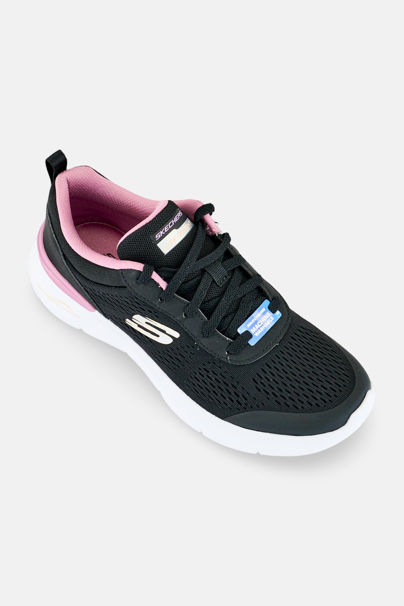 Women Skech-Air Dynamight 2,0 Lace Up Training Shoes, Black