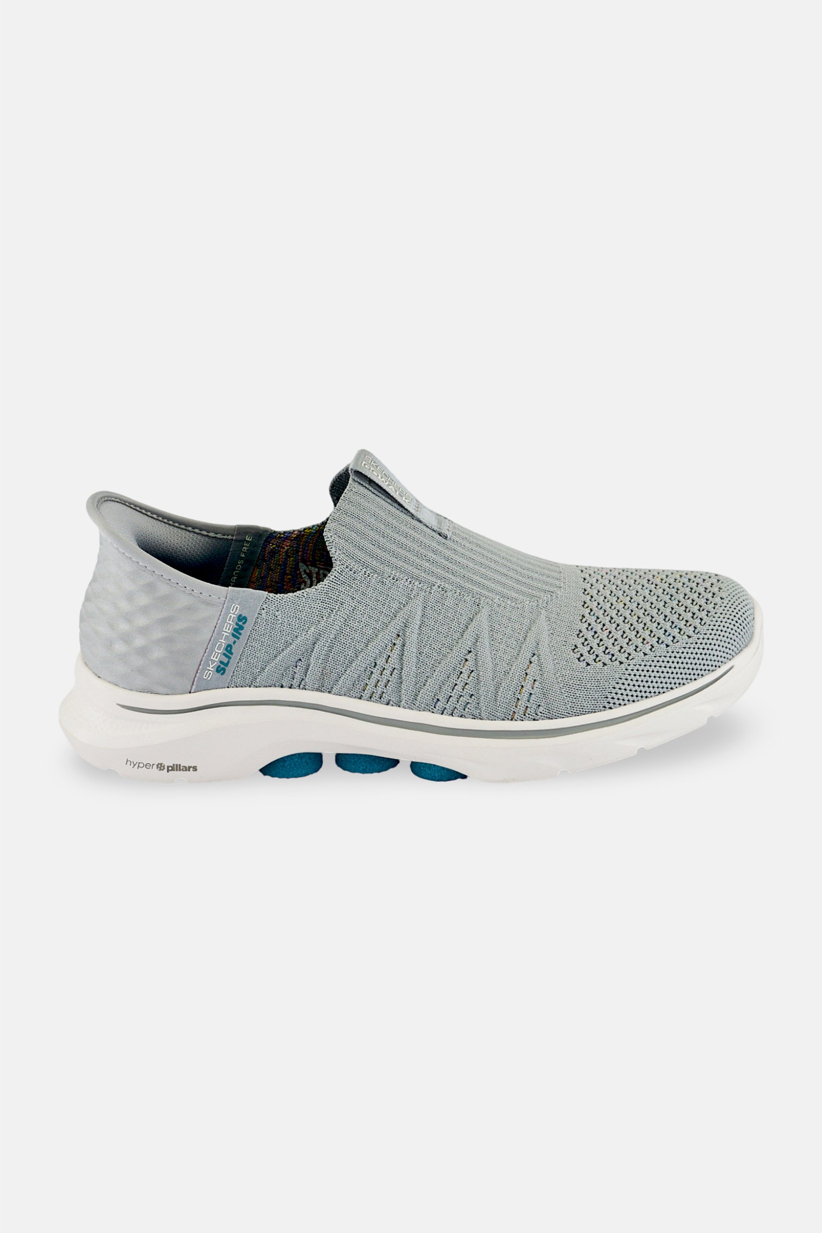 Women GO WALK 7 Slip On Walking Shoes, Grey