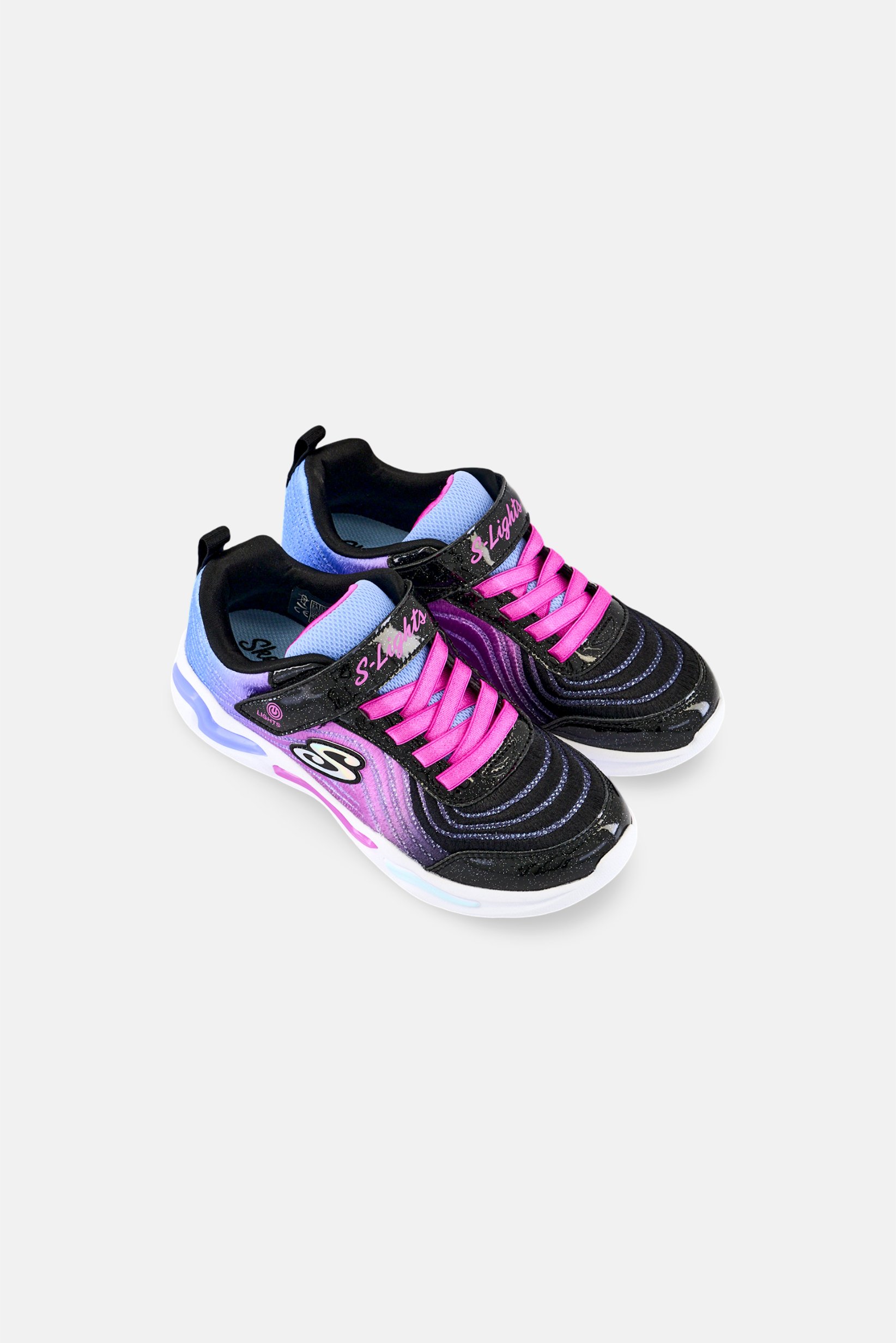 Kids Girl Ombre Express Velcro Closure Outdoor Shoes, Multicolor