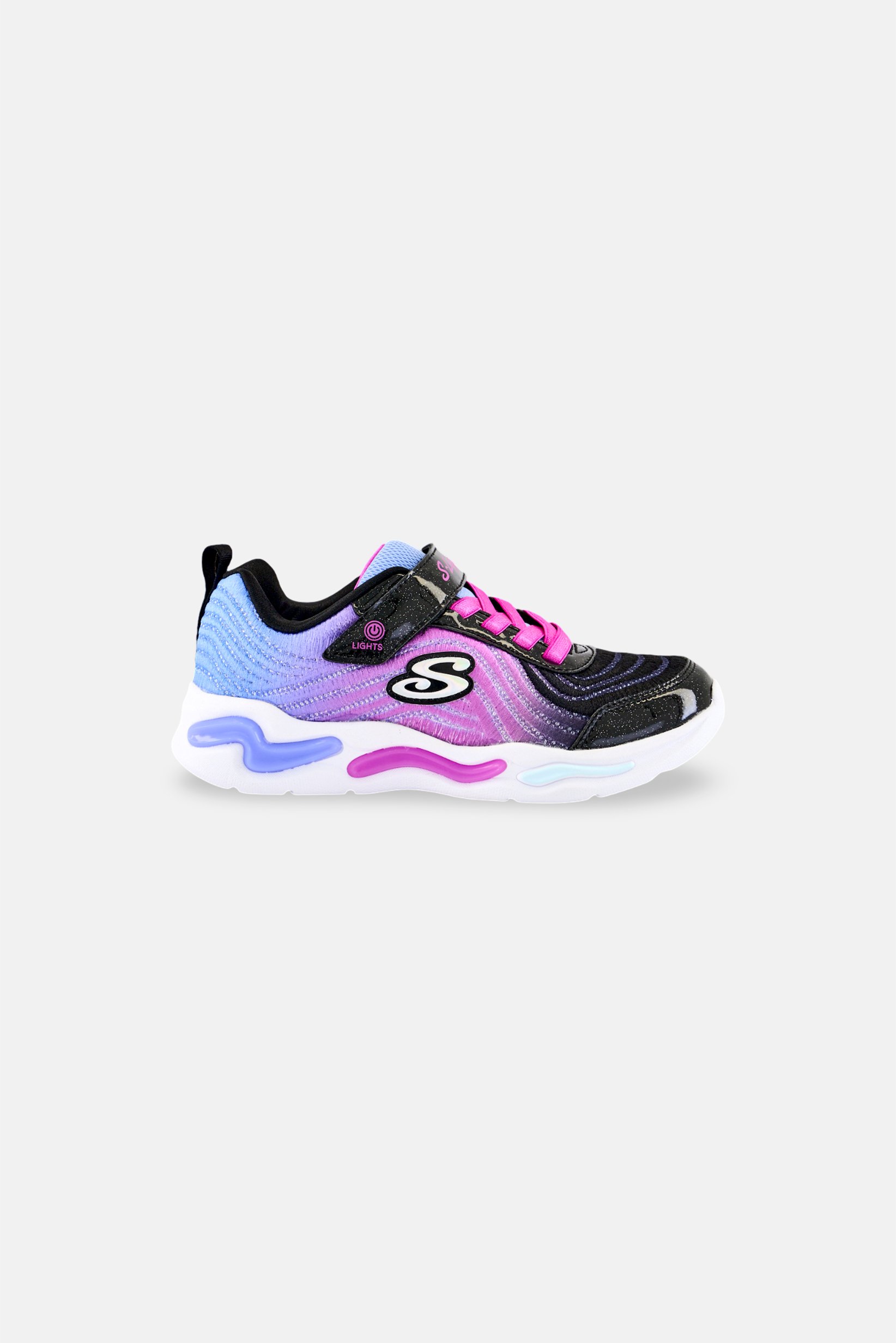 Kids Girl Ombre Express Velcro Closure Outdoor Shoes, Multicolor