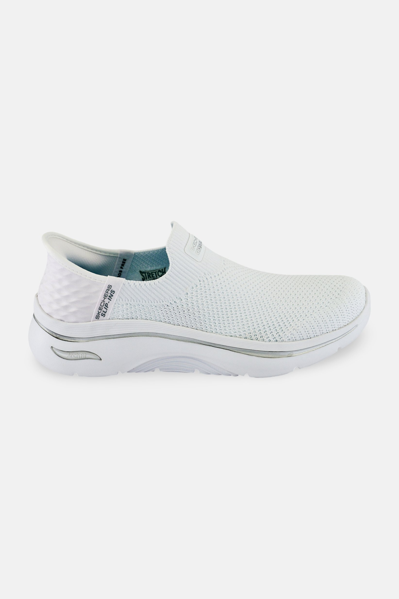 Women Go Walk Arch Fit Slip On Walking Shoes, White