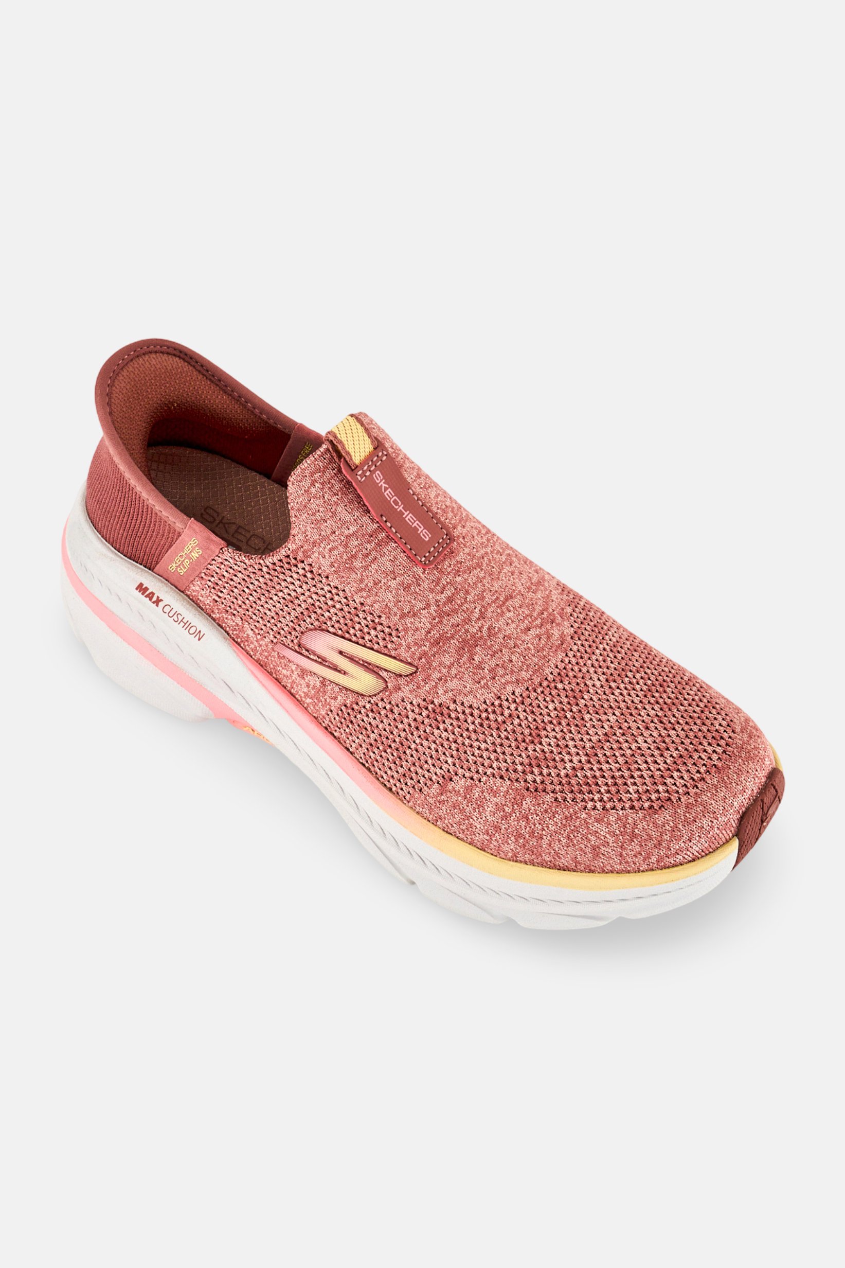 Women Max Cushioning Arch Slip On Running Shoes, Dusty Pink