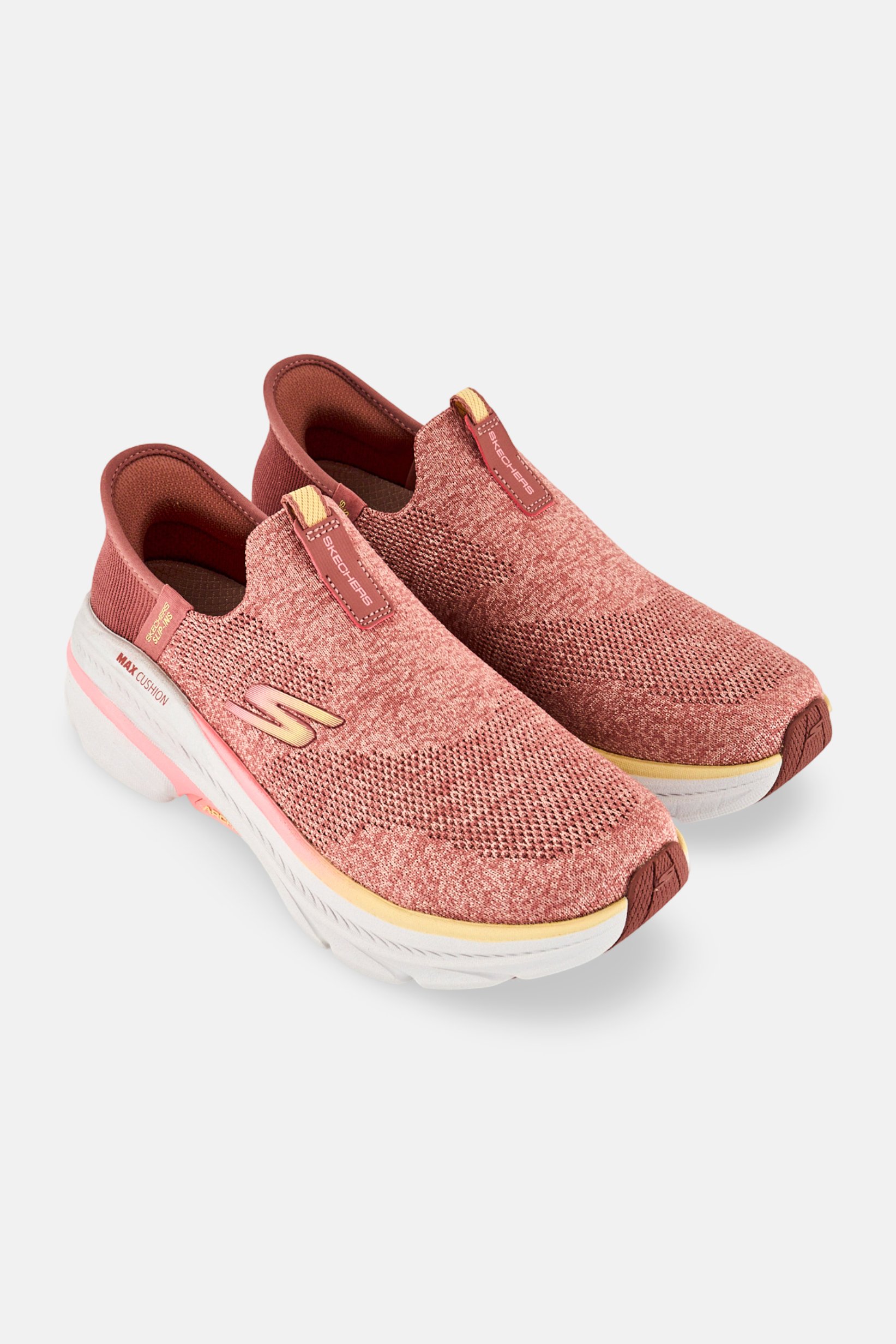 Women Max Cushioning Arch Slip On Running Shoes, Dusty Pink