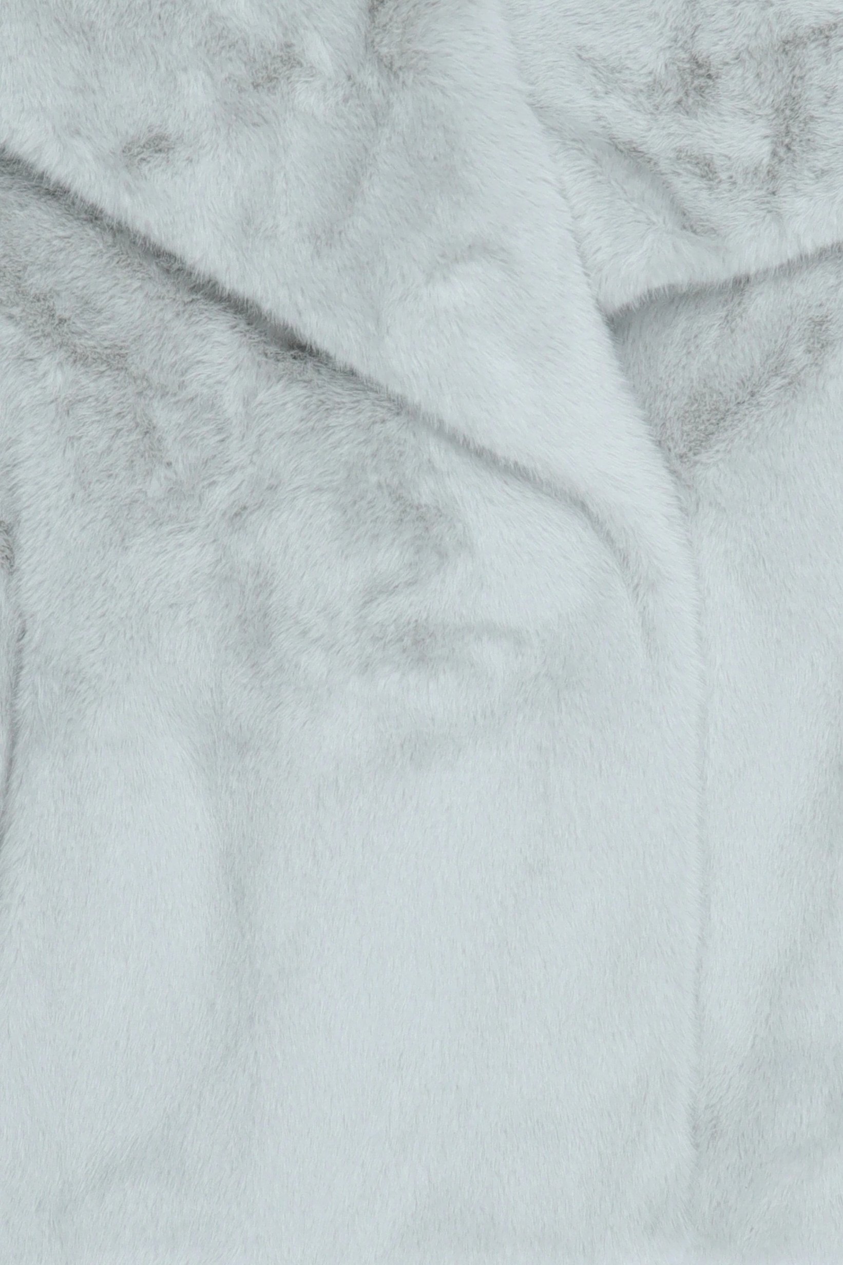 Women Faux Fur Sherpa Jacket, Grey