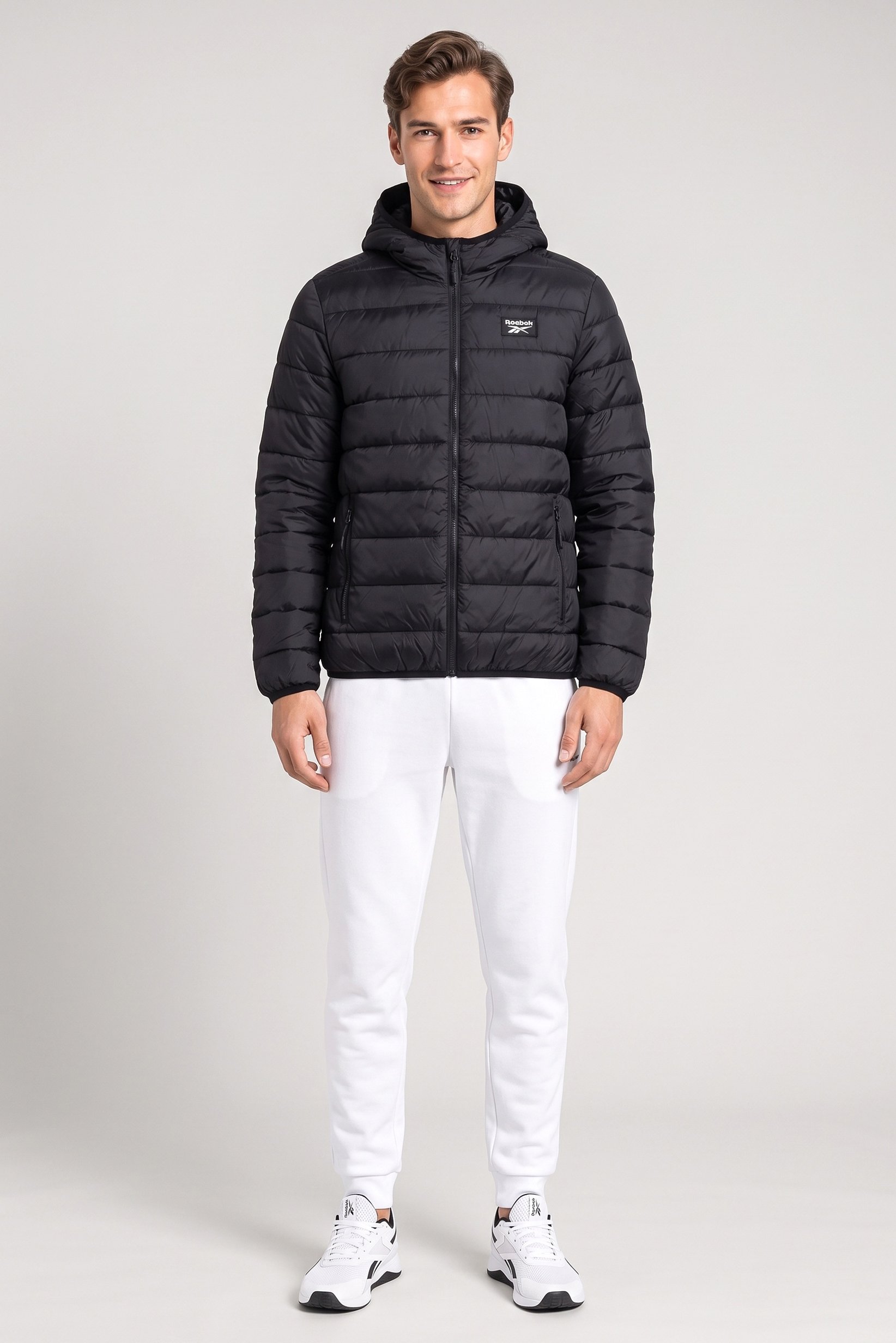 Men Sportswear Fit Outdoor Jacket, Black
