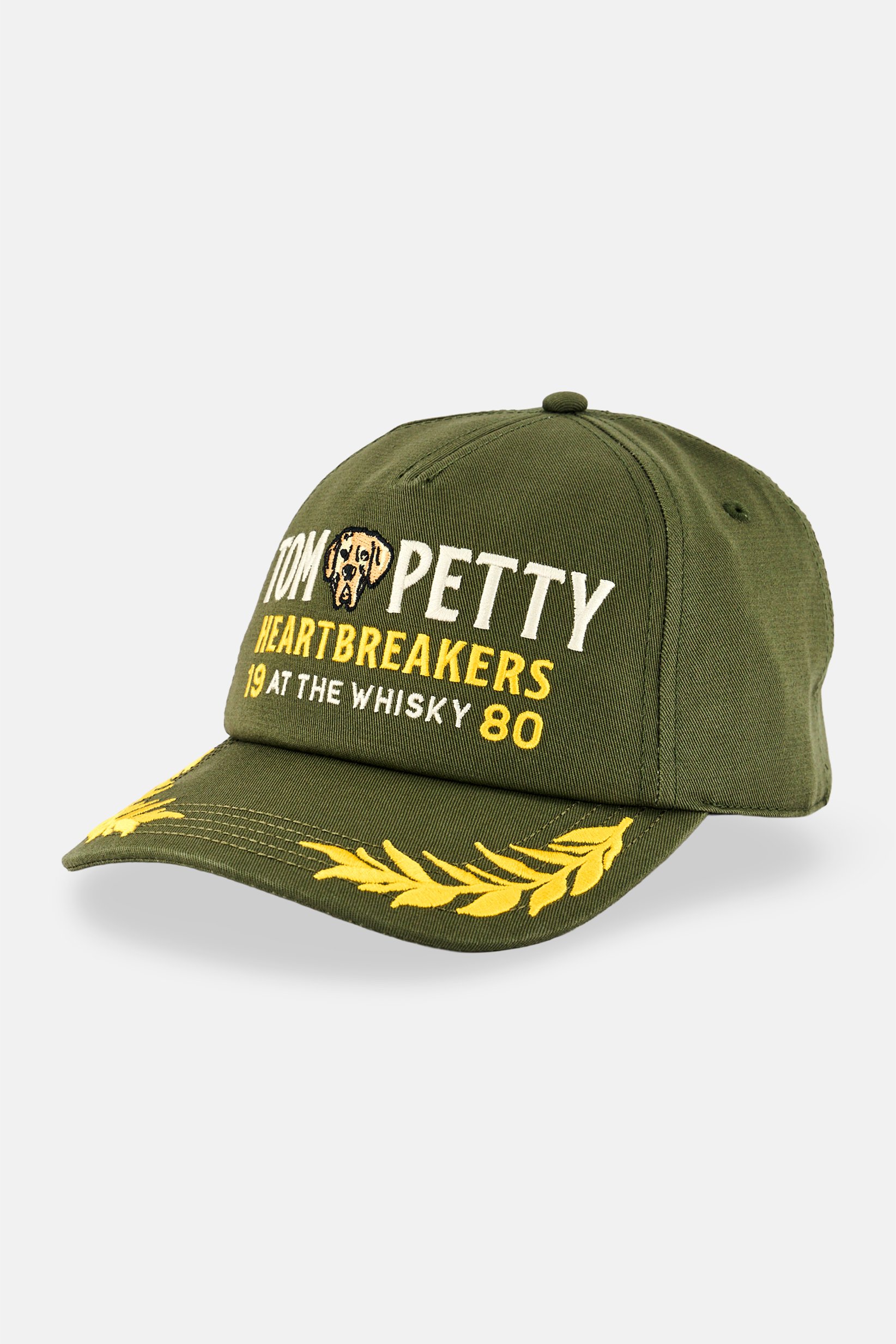 Men Embroidered Adjustable Cap, Olive