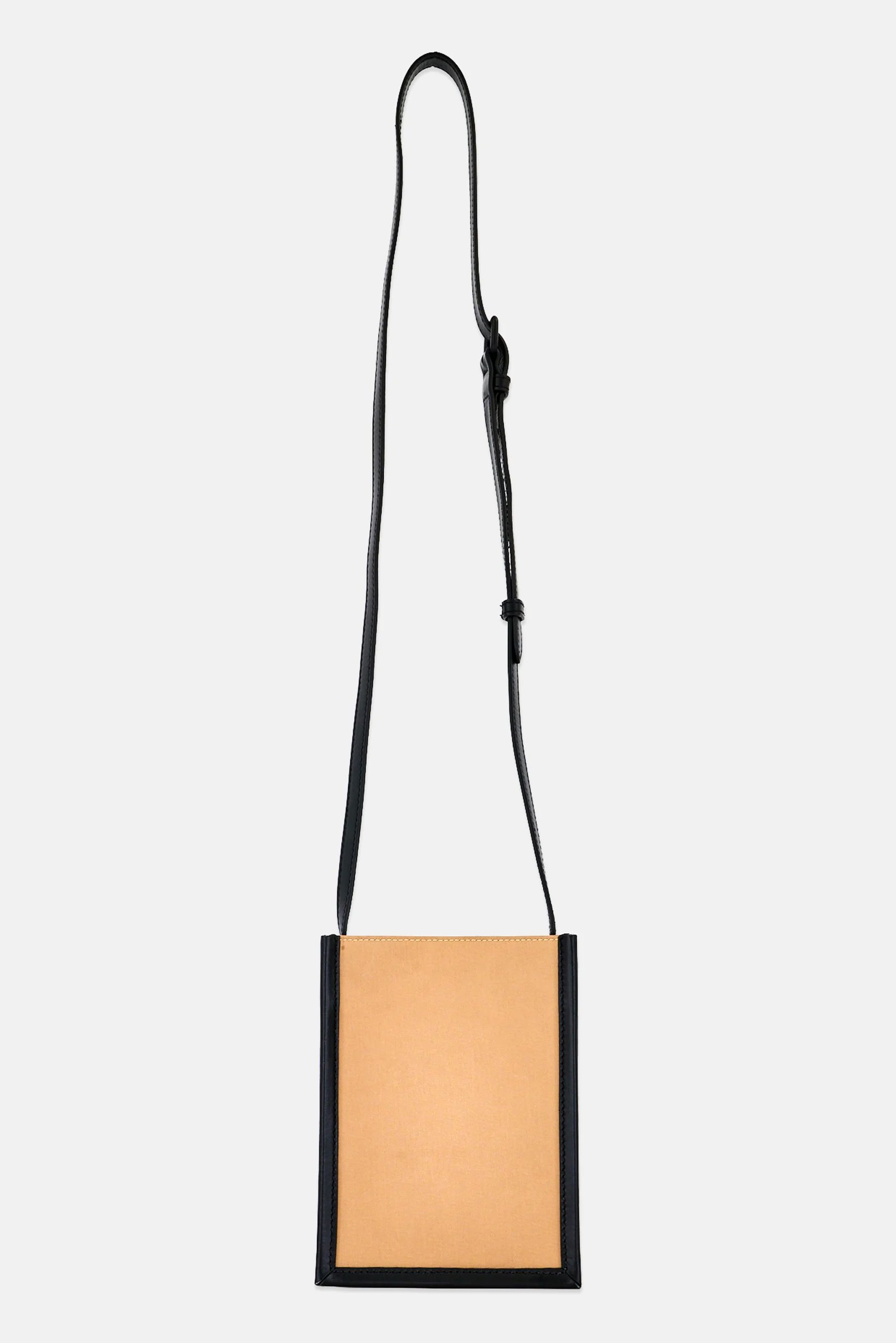 Men Brand Logo Crossbody Bags, Beige