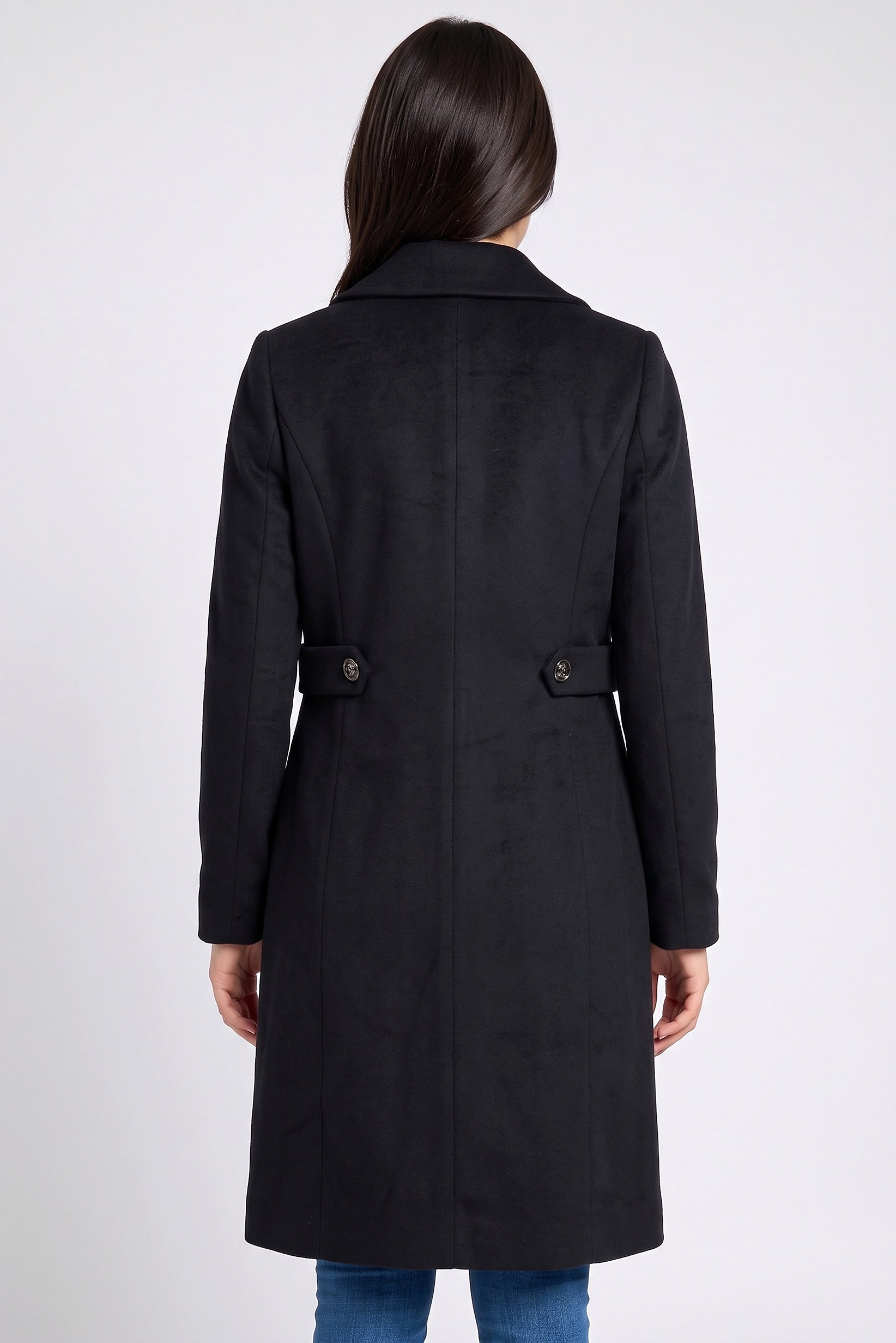 Women Textured Trench Coat, Deep Navy