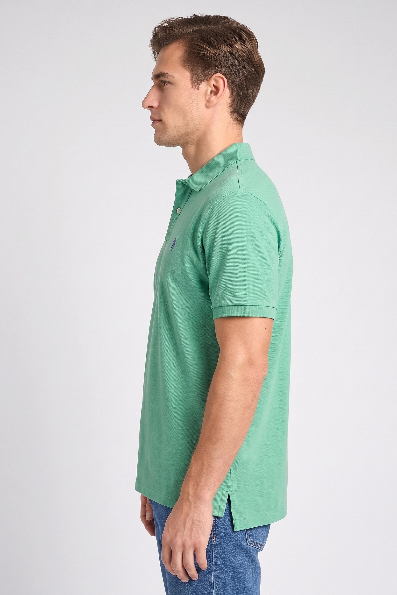 Polo Ralph Lauren Men Classic Fit Short Sleeve Embroidered Logo Polo Shirt, Green