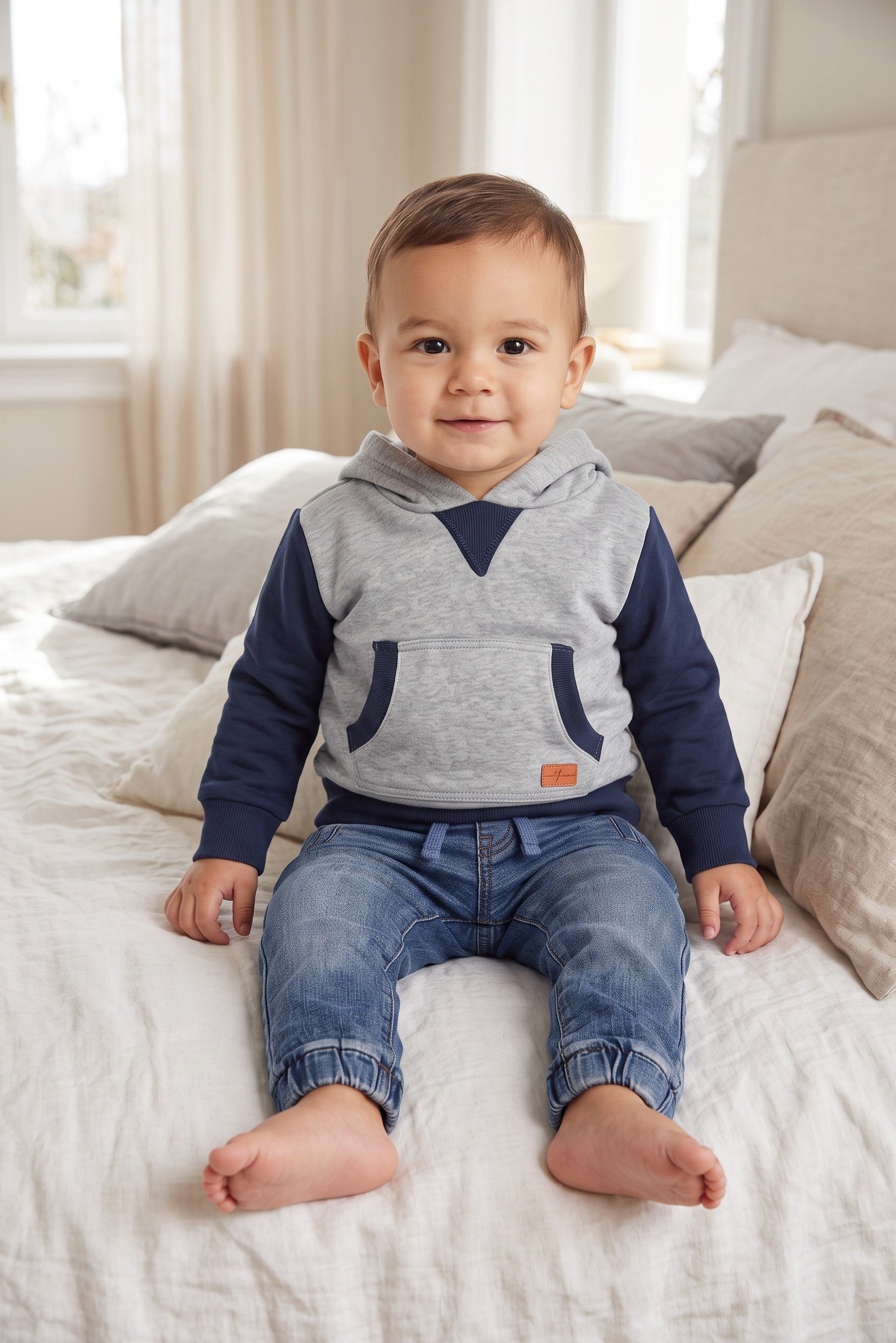 Toddlers Boy 2 Pcs Hoodie And Sweatpants Set, Multicolor