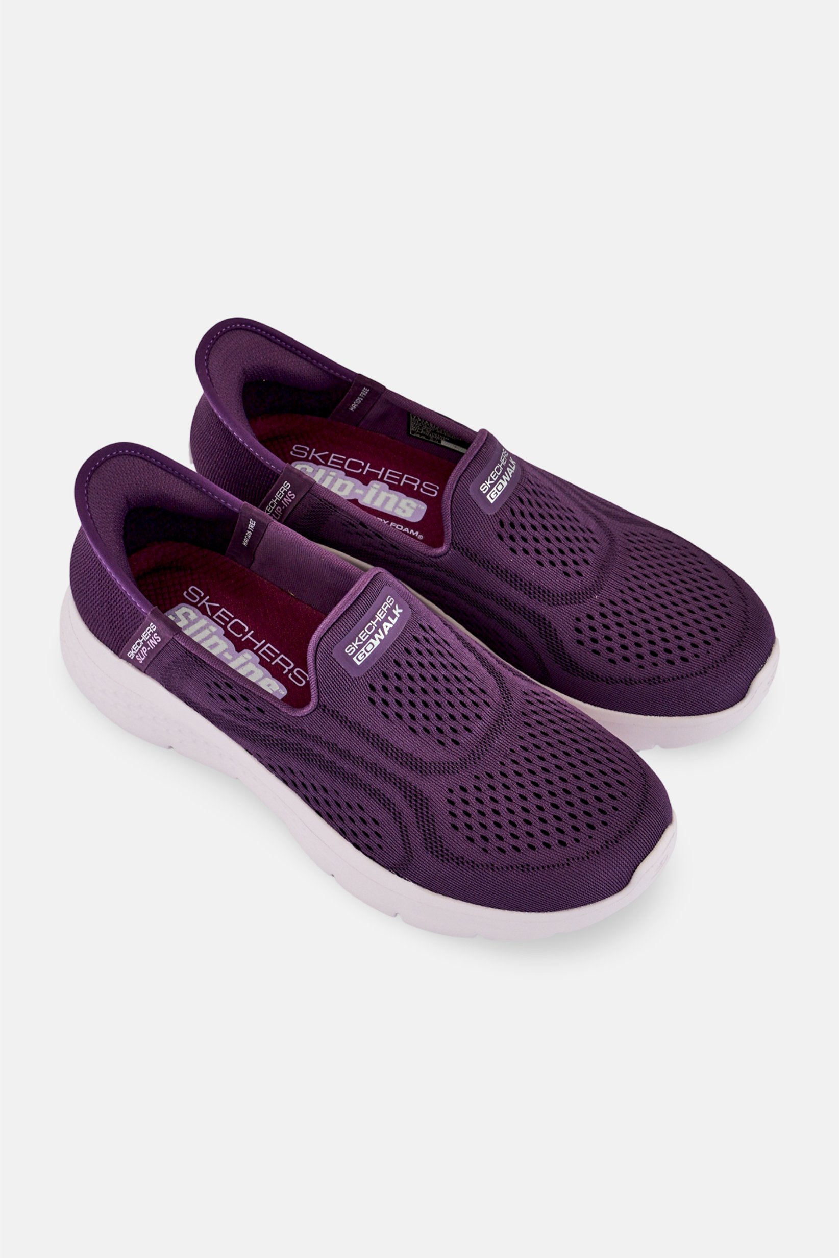 Women Go Walk Flex Slip On Walking Shoes, Purple