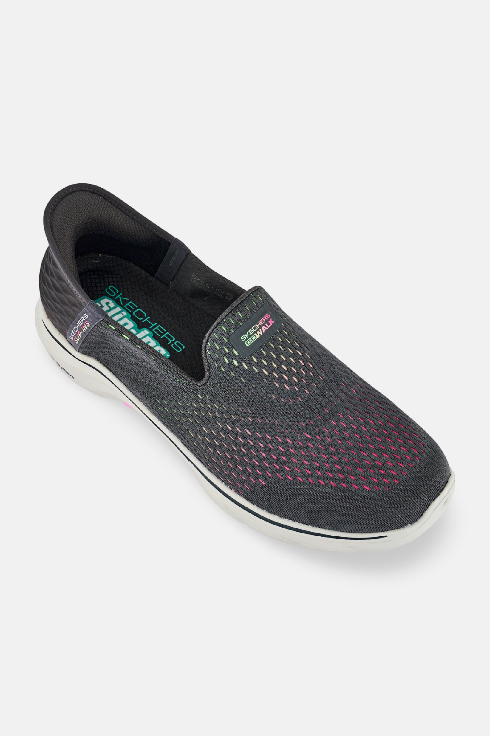 Women Go Walk 7 Slip On Outdoor Shoes, Dark Grey