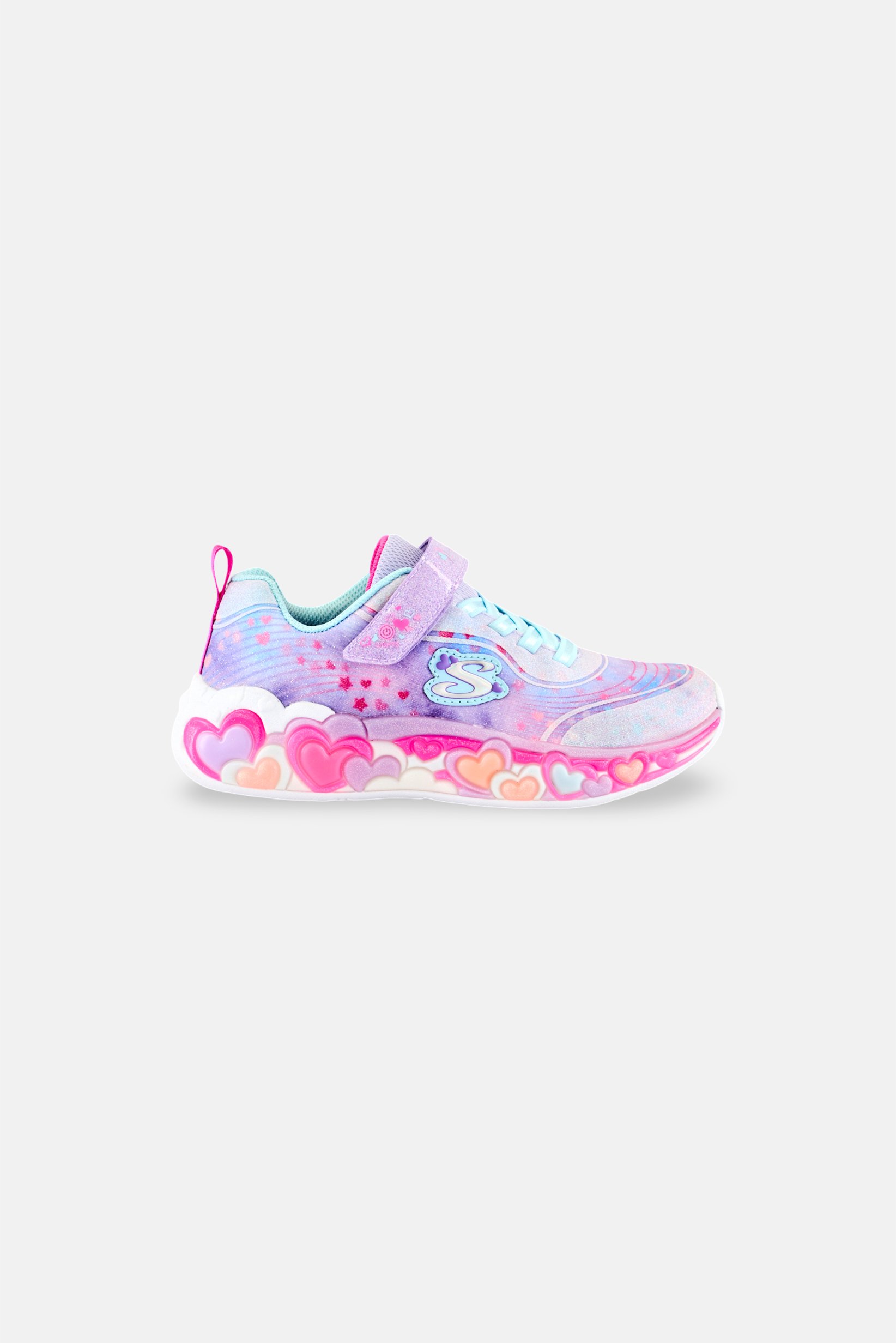 Kids Girl Velcro Closure Outdoor Shoes, Multicolor