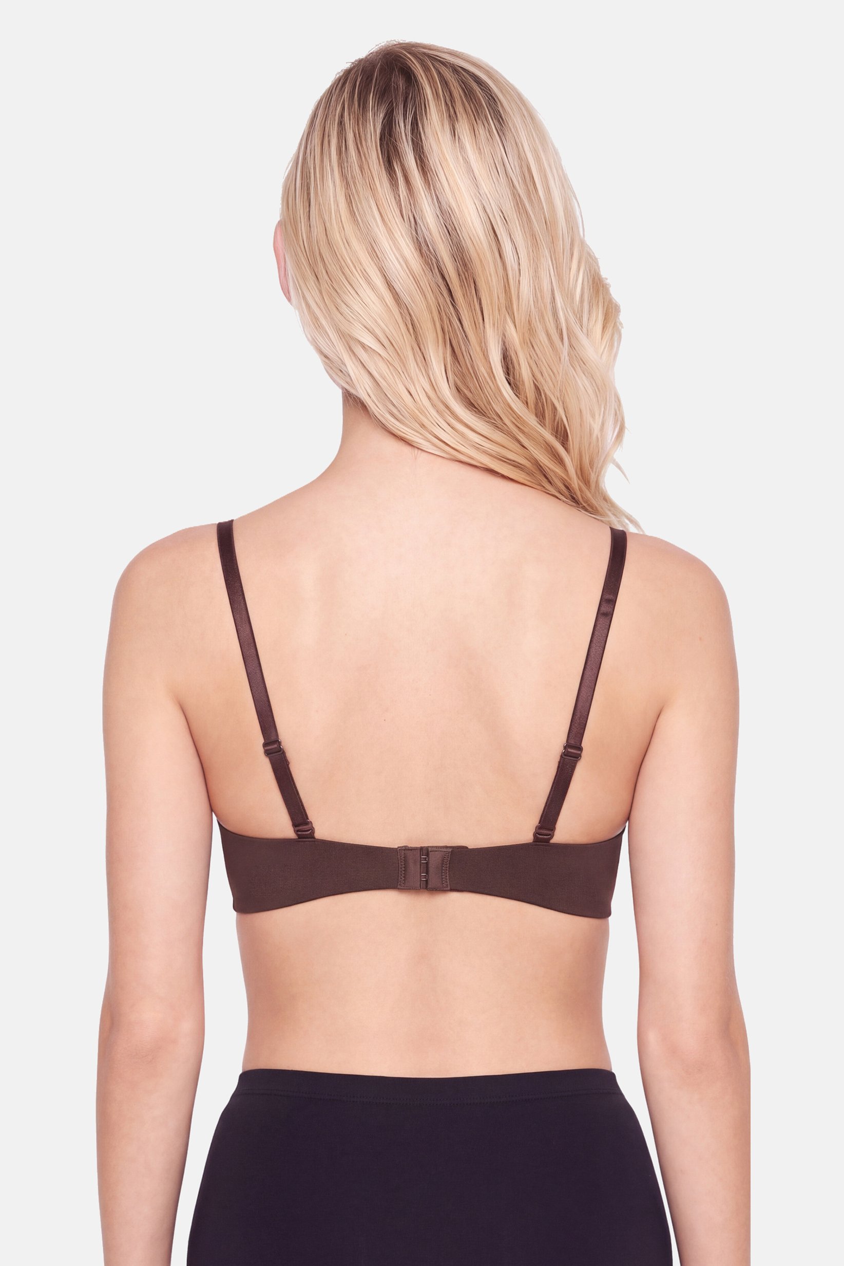 Essentials By Rene Rofe Women 3 Pcs Solid Padded Push Up Bra, Multicolor