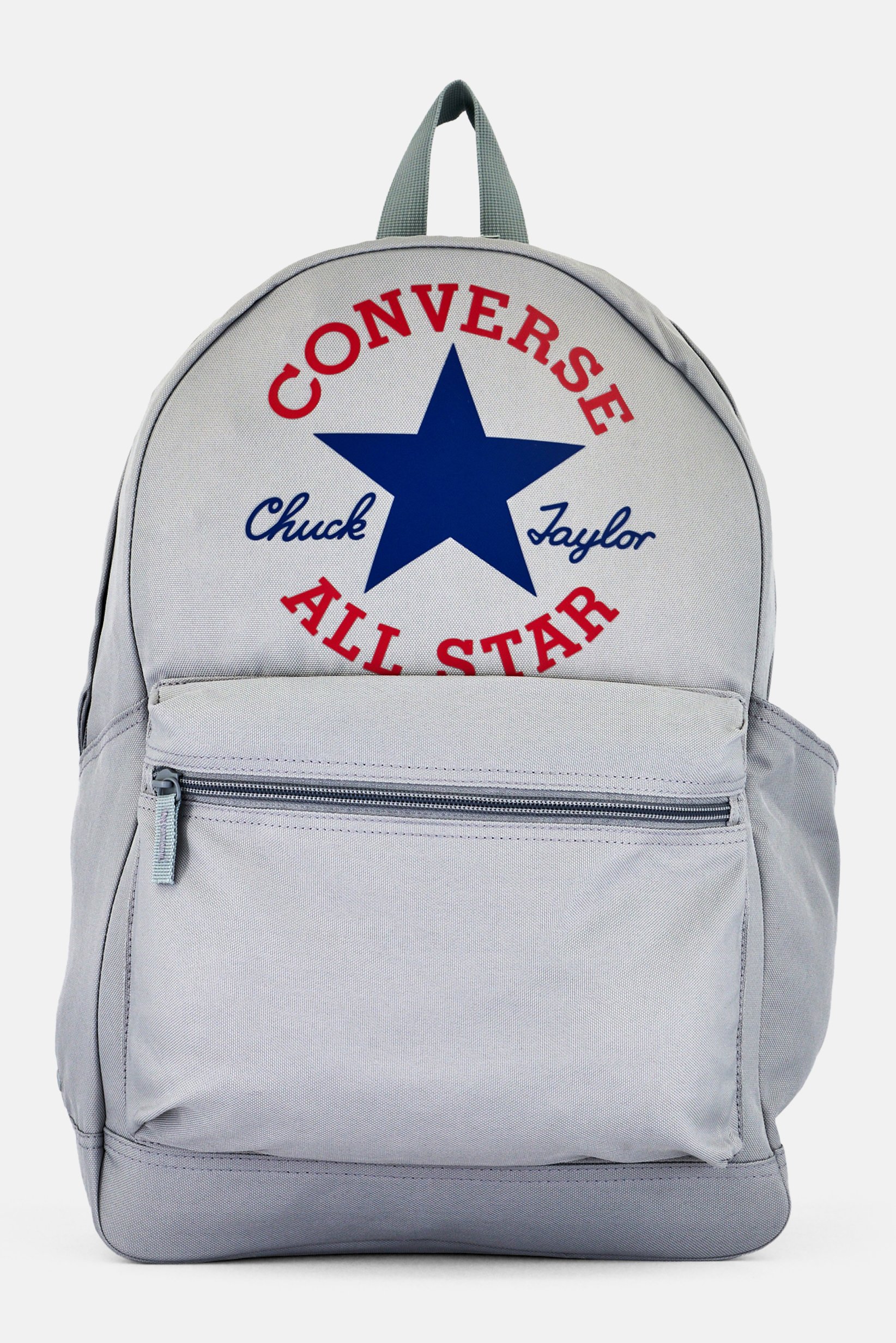 Men Brand Logo Backpack, Grey