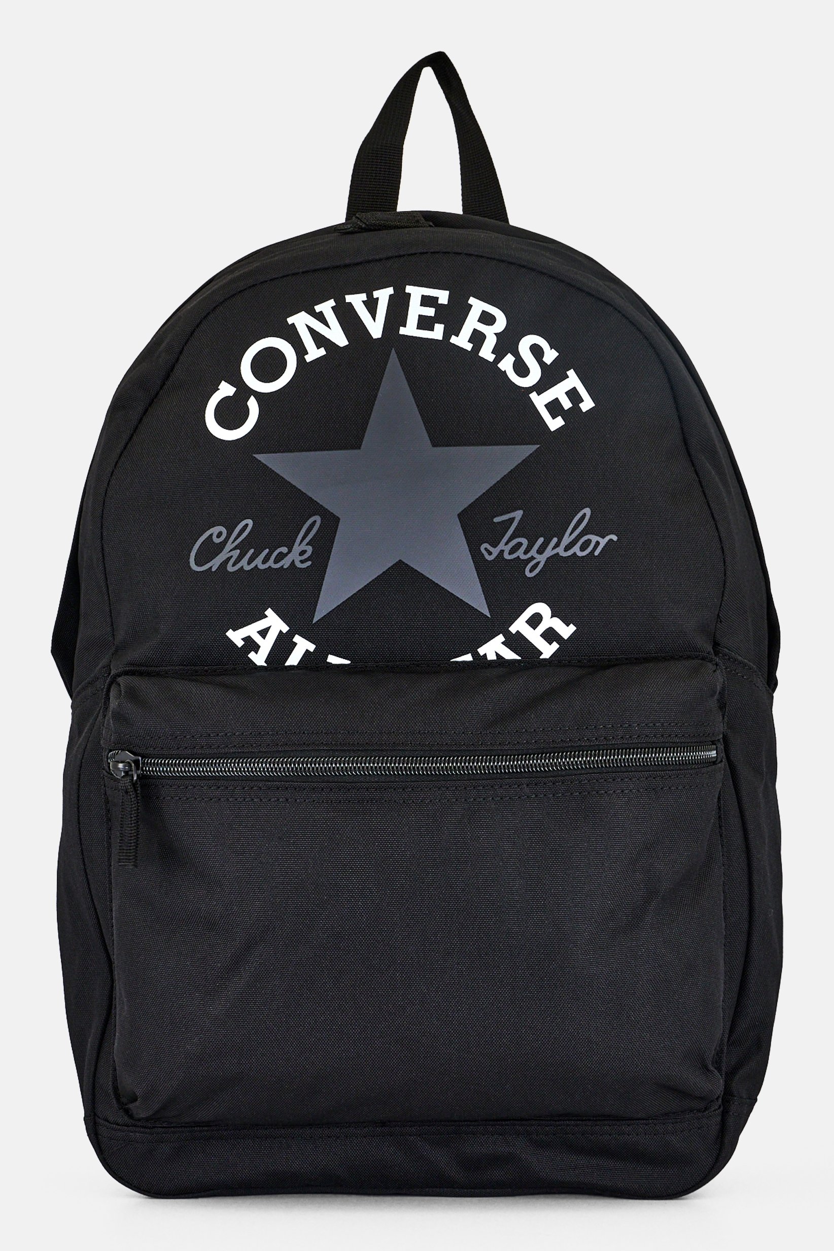 Men Brand Logo Backpack, Black