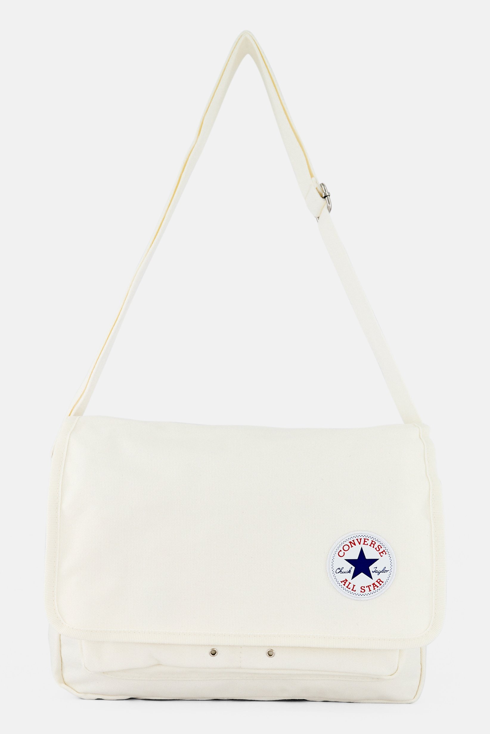 Men Brand Logo Cross Body Bag, White