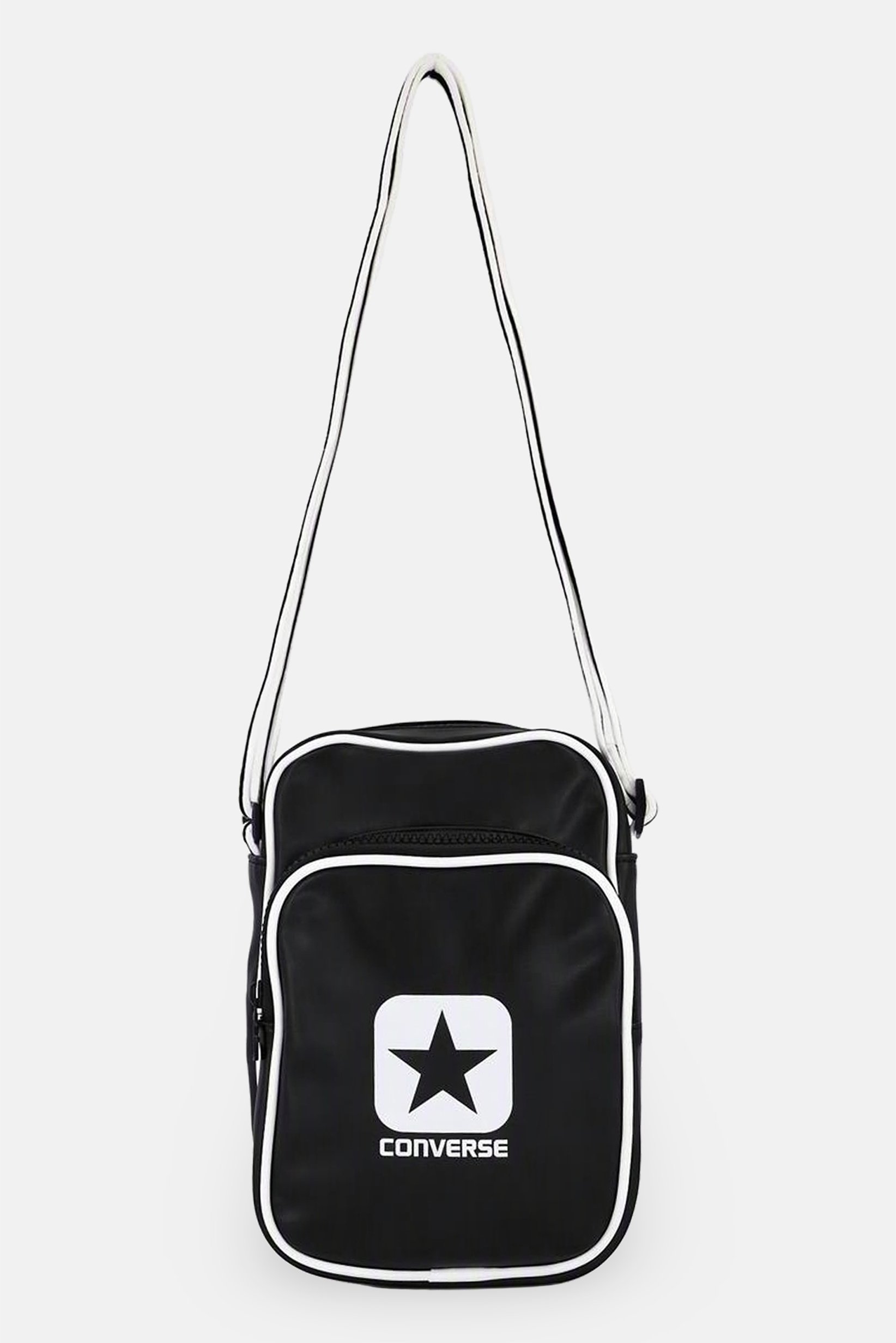 Men Brand Logo Cross Body Bag, Black