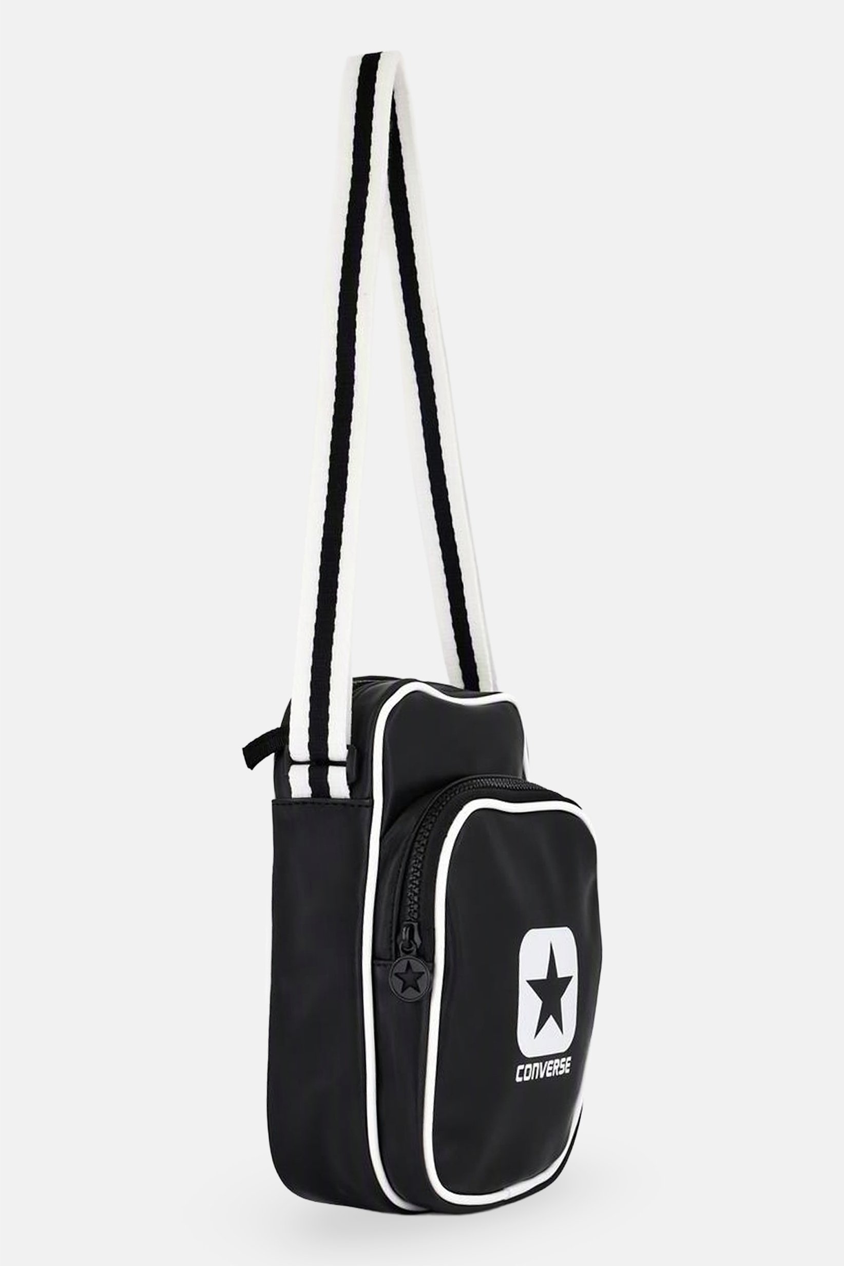 Men Brand Logo Cross Body Bag, Black