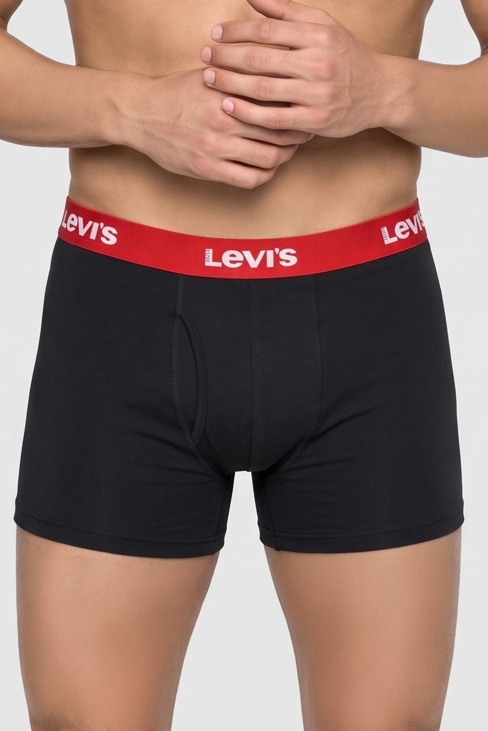 Men 4 Pieces Brand Logo Boxer Briefs, Black
