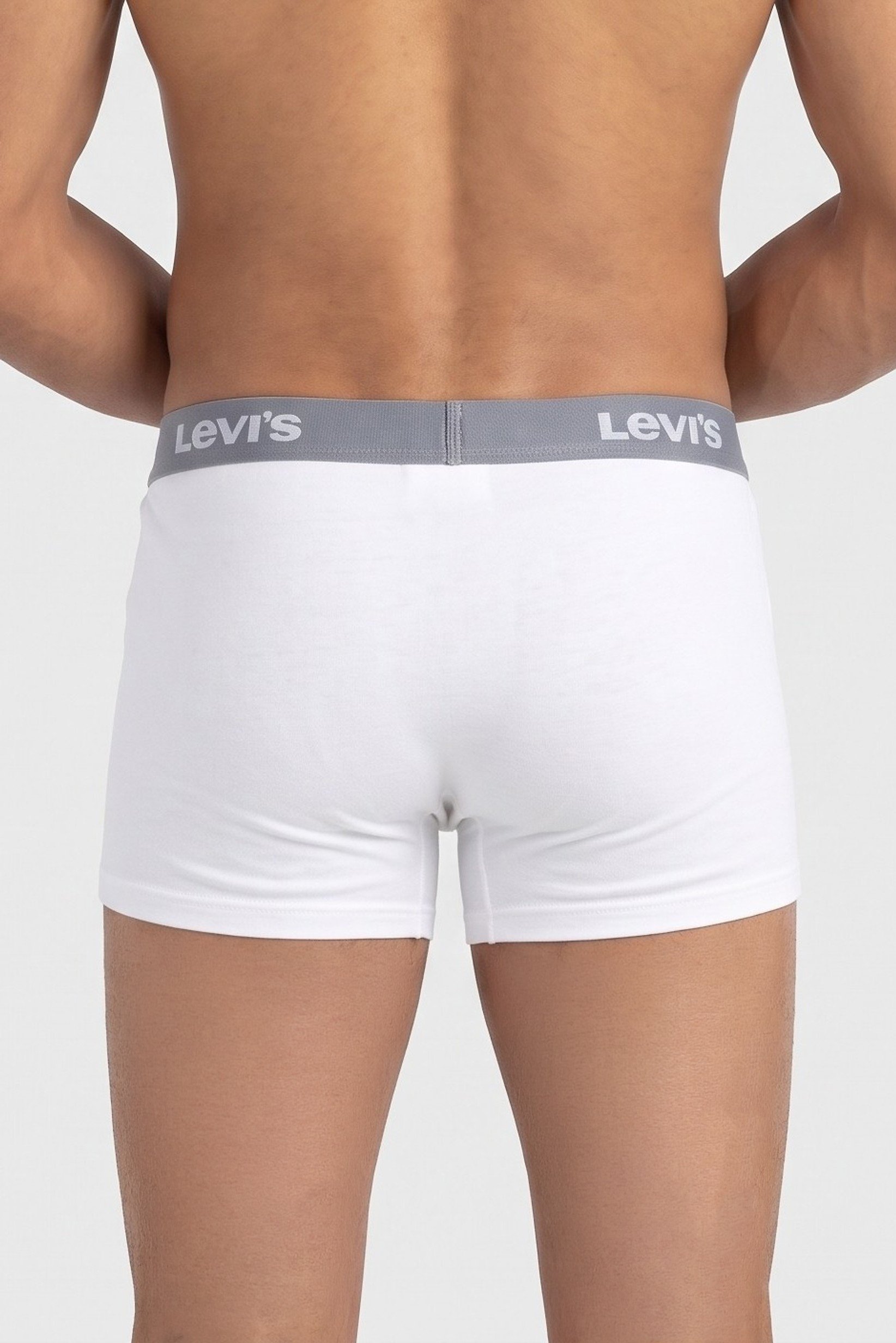 Men 4 Pcs Brand Logo Boxer Briefs, White