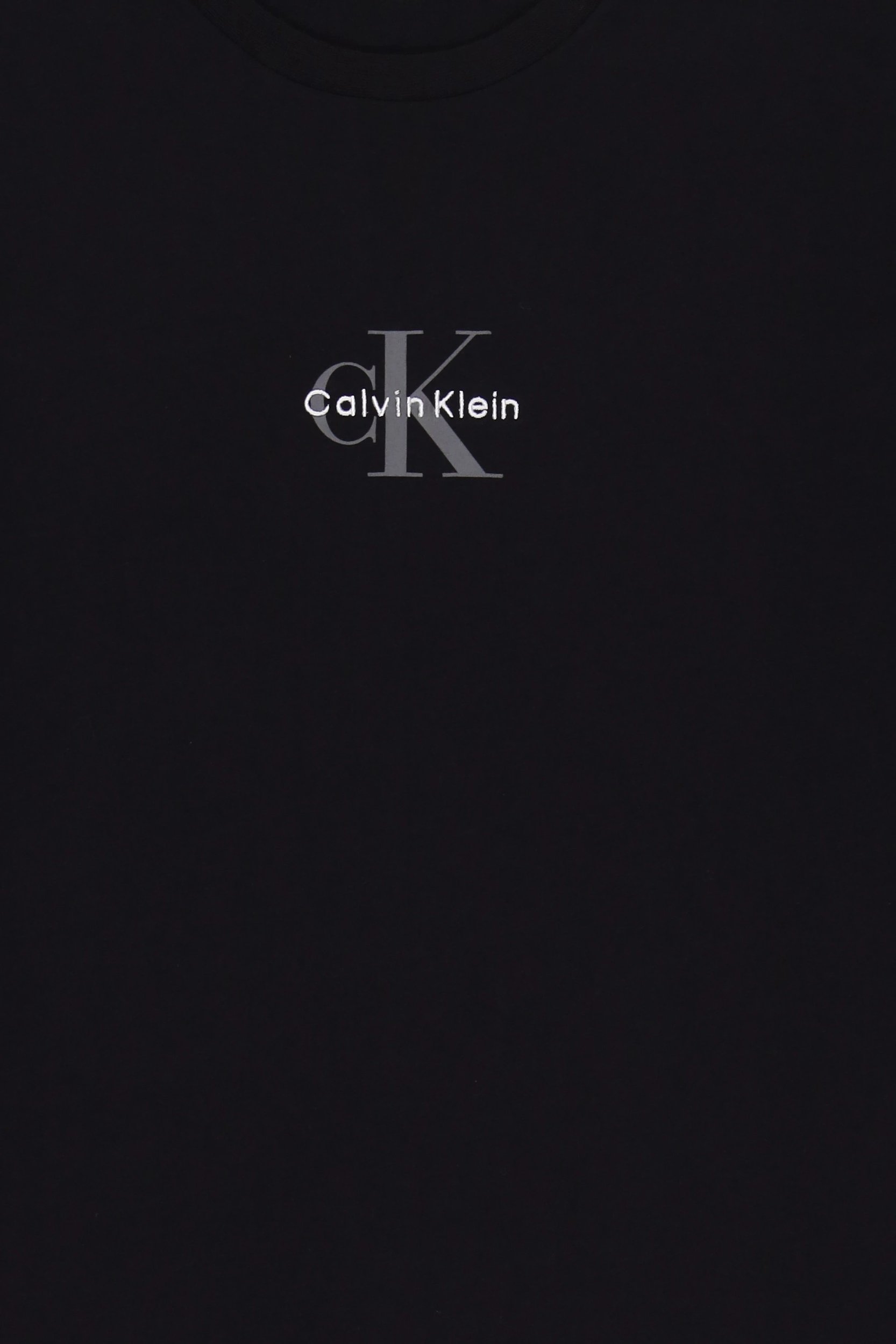 Calvin Klein Jeans Men Crew Neck Short Sleeve Brand Logo T-Shirt, Black